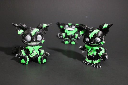Creepy Cat: 3D Printed Articulated Fidget Toy-3.5" Tall - Wonderland 3D Printing 