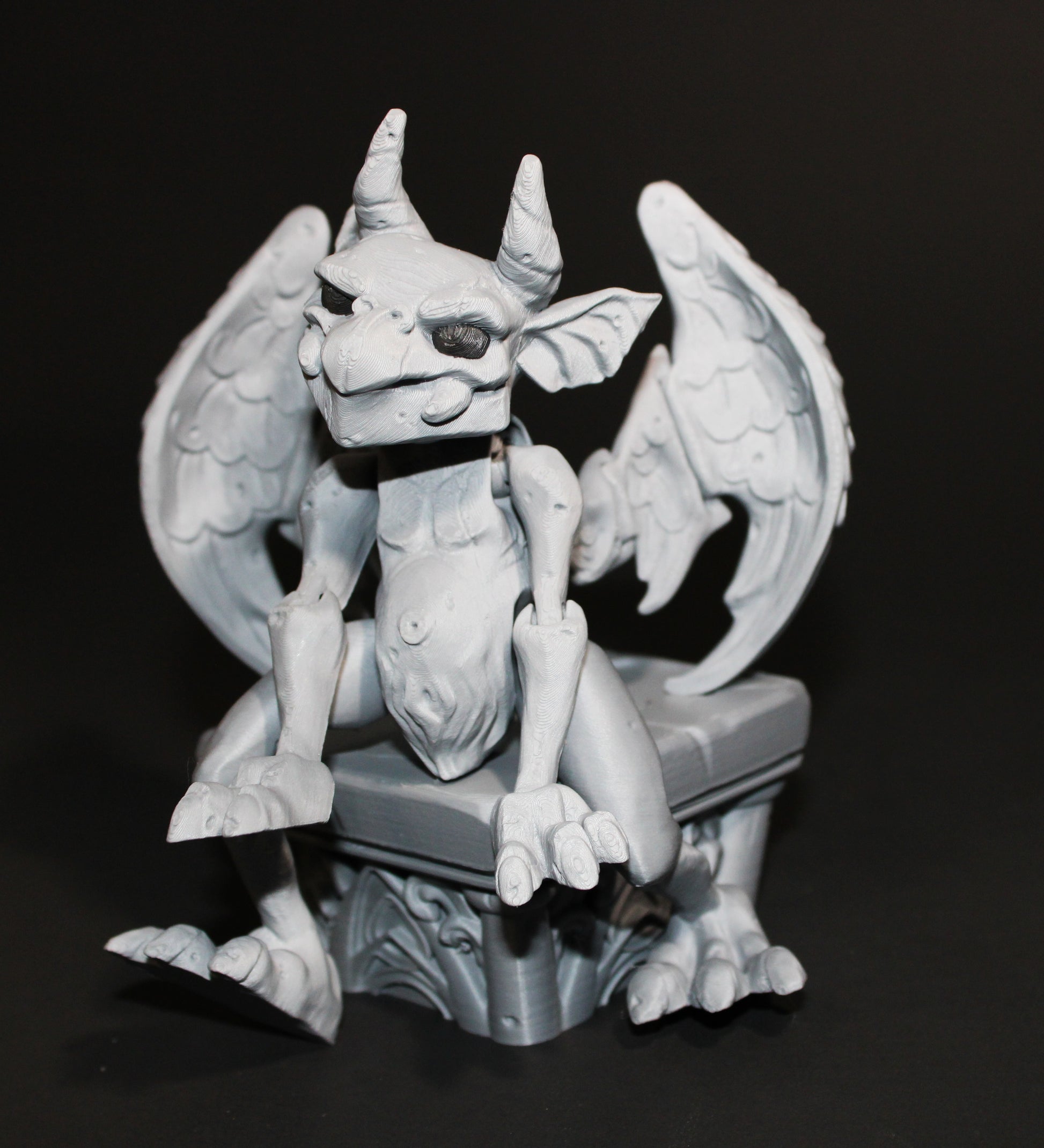 Twisty Gargoyle with Stand- Flexi Fidget Toy Set:3D Printed - Wonderland 3D Printing 