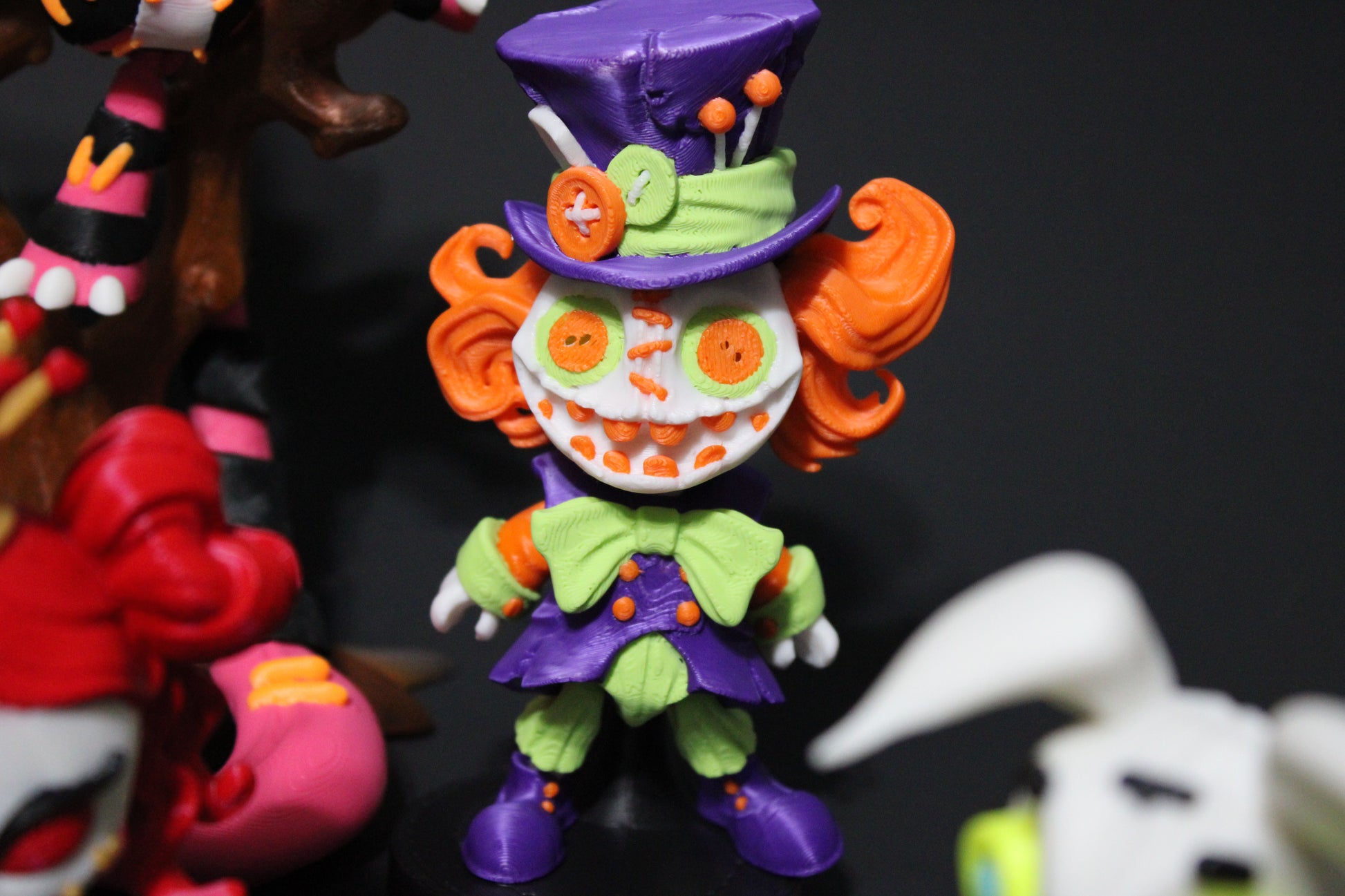 Wonderland Fidget Toy Set: Alice, Caterpillar, Hatter, Cat, Rabbit, Queen - 3D Printed - Wonderland 3D Printing 