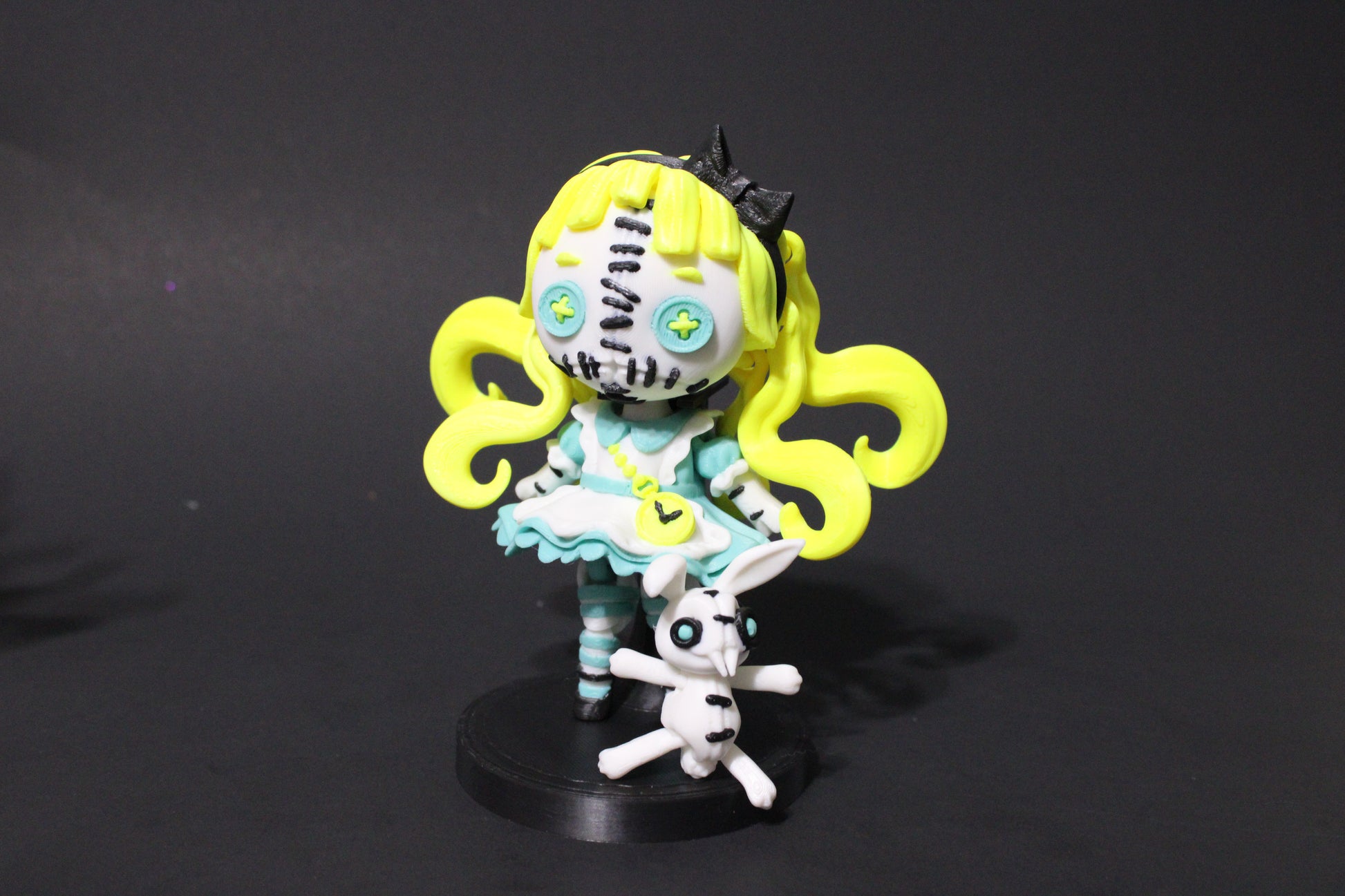 Wonderland Fidget Toy Set: Alice, Caterpillar, Hatter, Cat, Rabbit, Queen - 3D Printed - Wonderland 3D Printing 