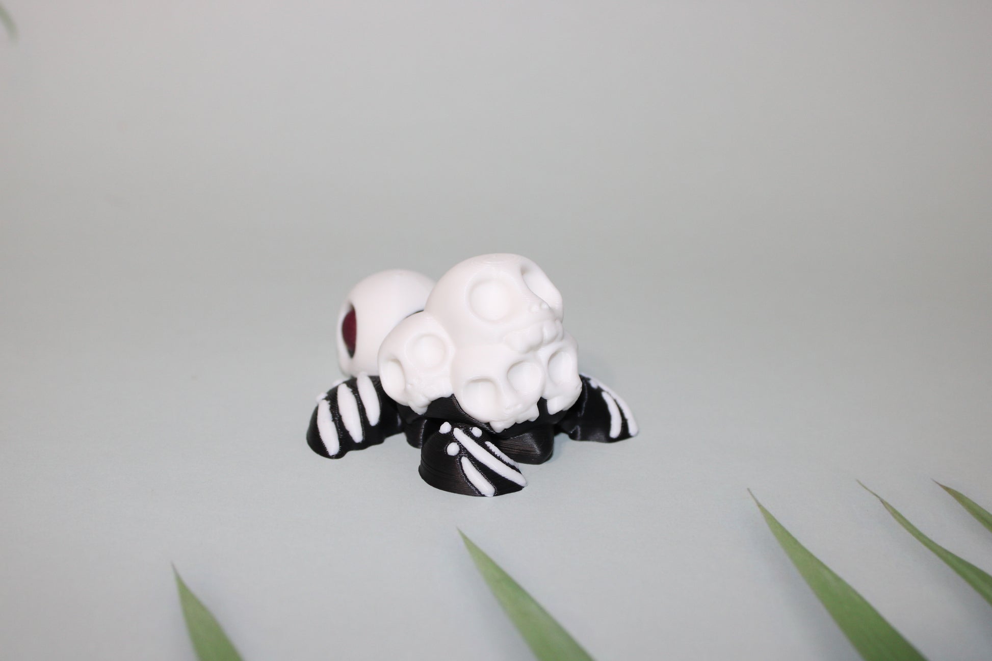 3D Printed Articulated Turtle Fidget Toy - Spooky Styles 2.5 inches - Wonderland 3D Printing 