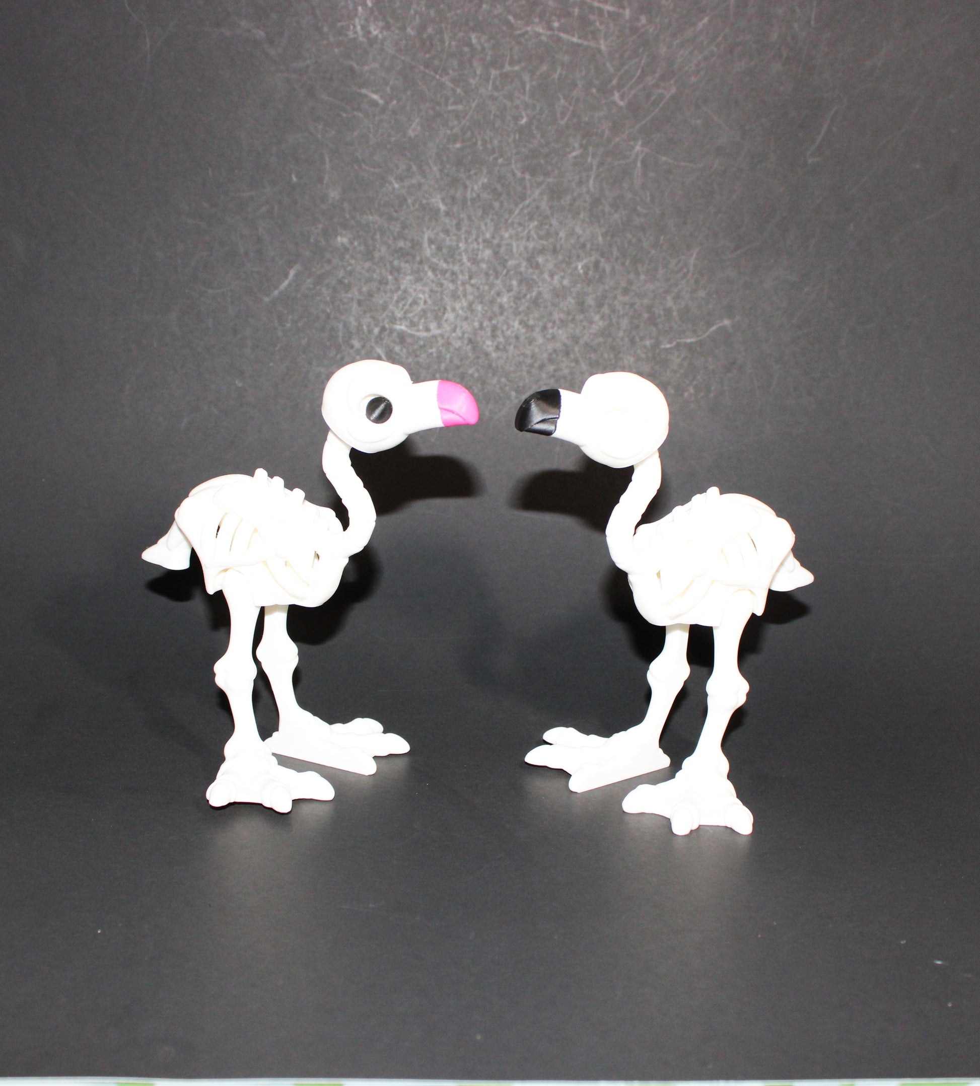 3D Printed Articulated Skelton Flamingo Fidget Toy - Wonderland 3D Printing 