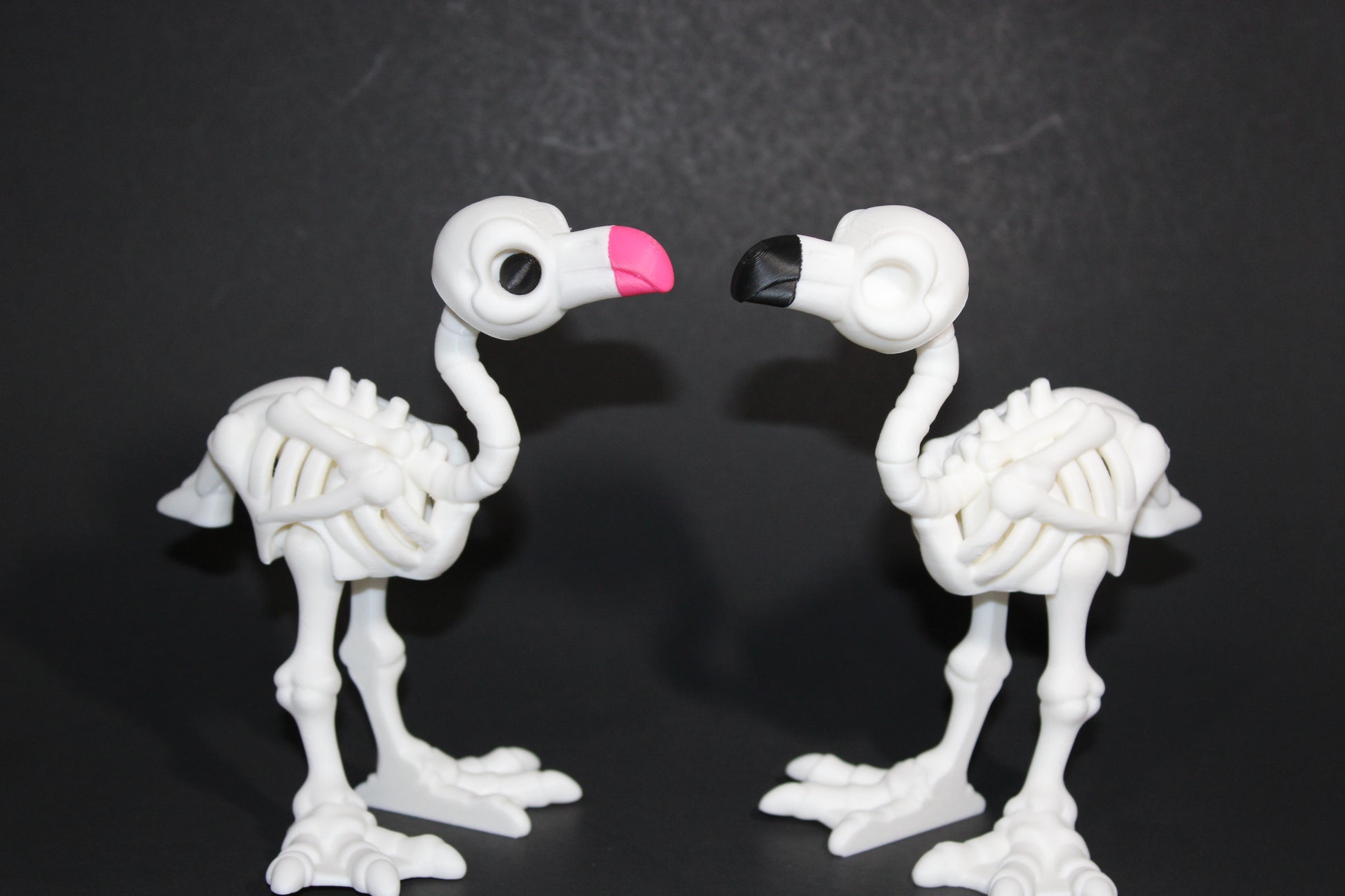3D Printed Articulated Skelton Flamingo Fidget Toy - Wonderland 3D Printing 