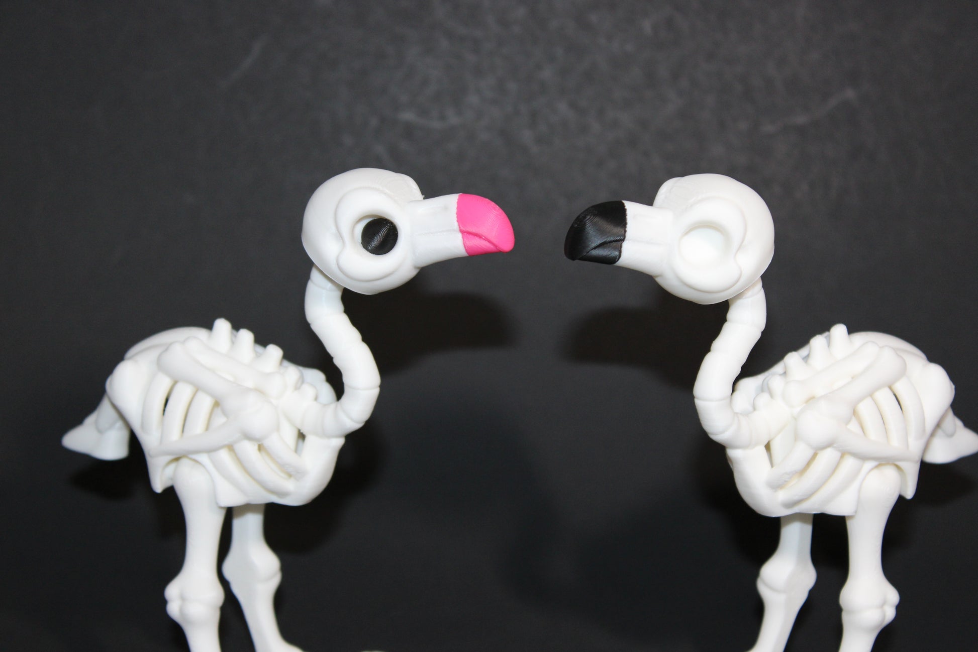 3D Printed Articulated Skelton Flamingo Fidget Toy - Wonderland 3D Printing 