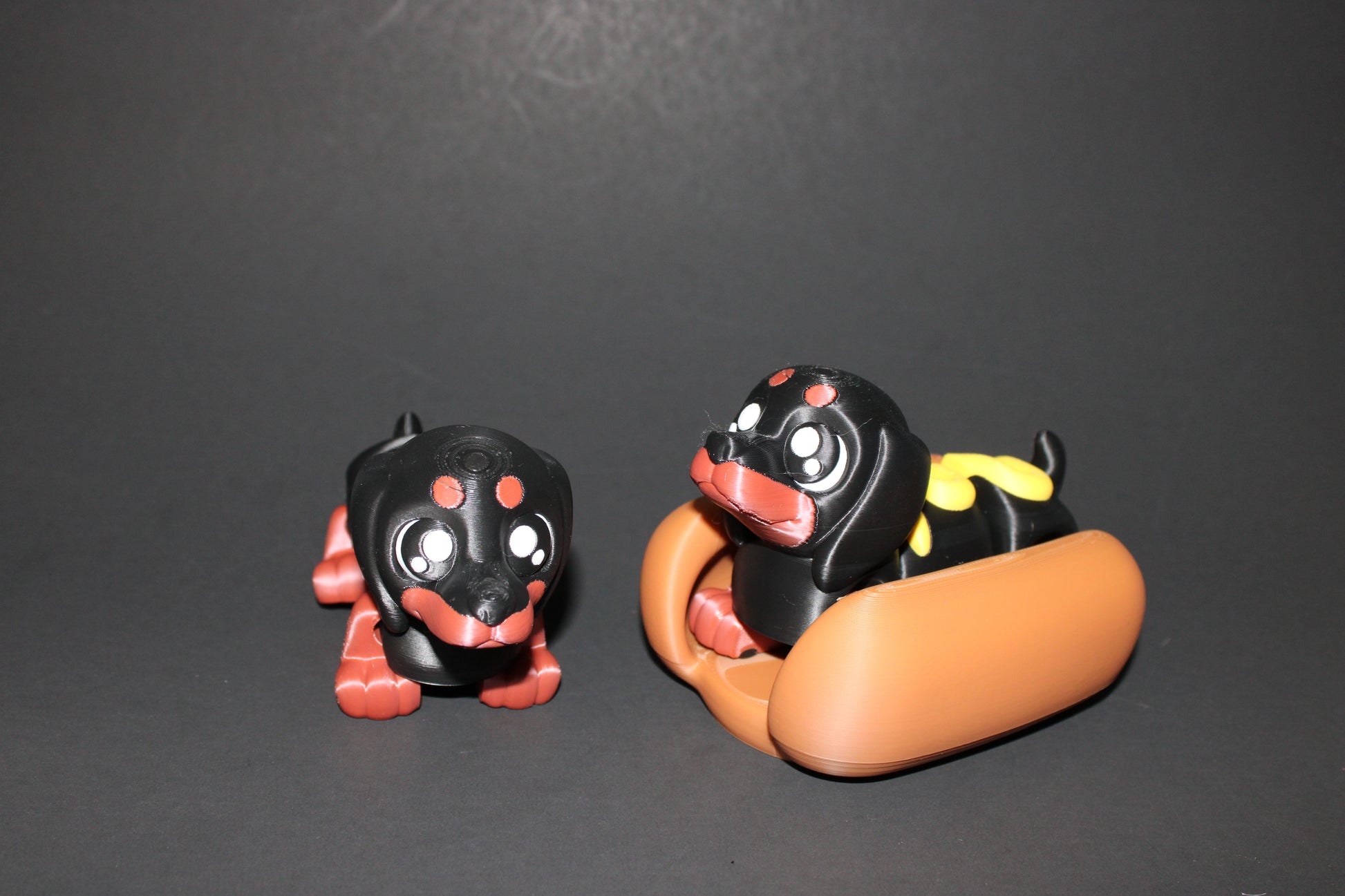 Hot Dog: 3D Printed Fidget Toy 5" long - Wonderland 3D Printing 