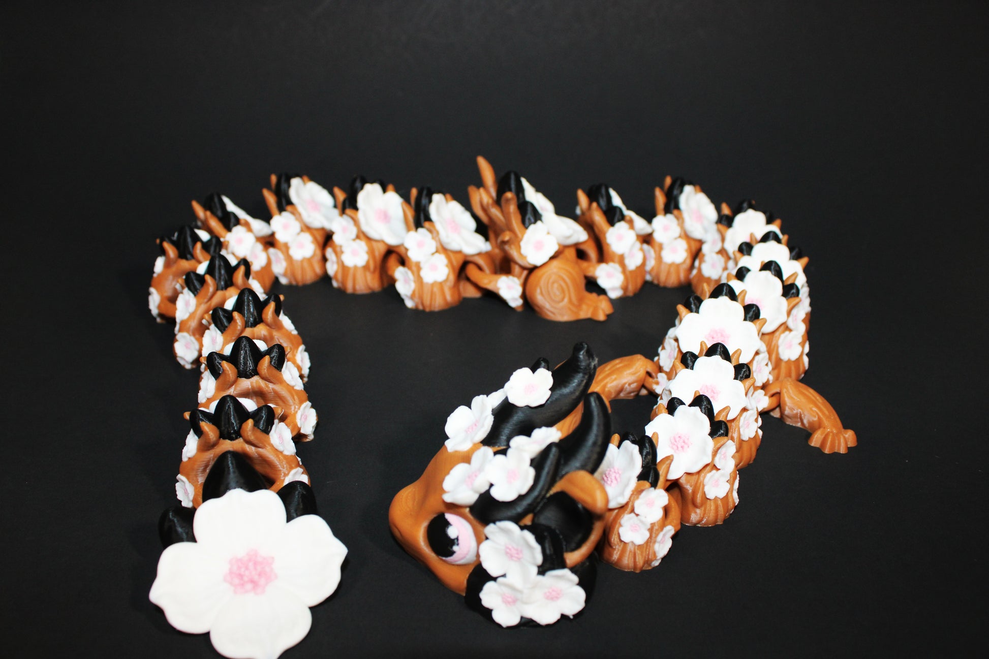 Dogwood Dragon27.5" Long Articulated 3d Printed Figurine - Wonderland 3D Printing 