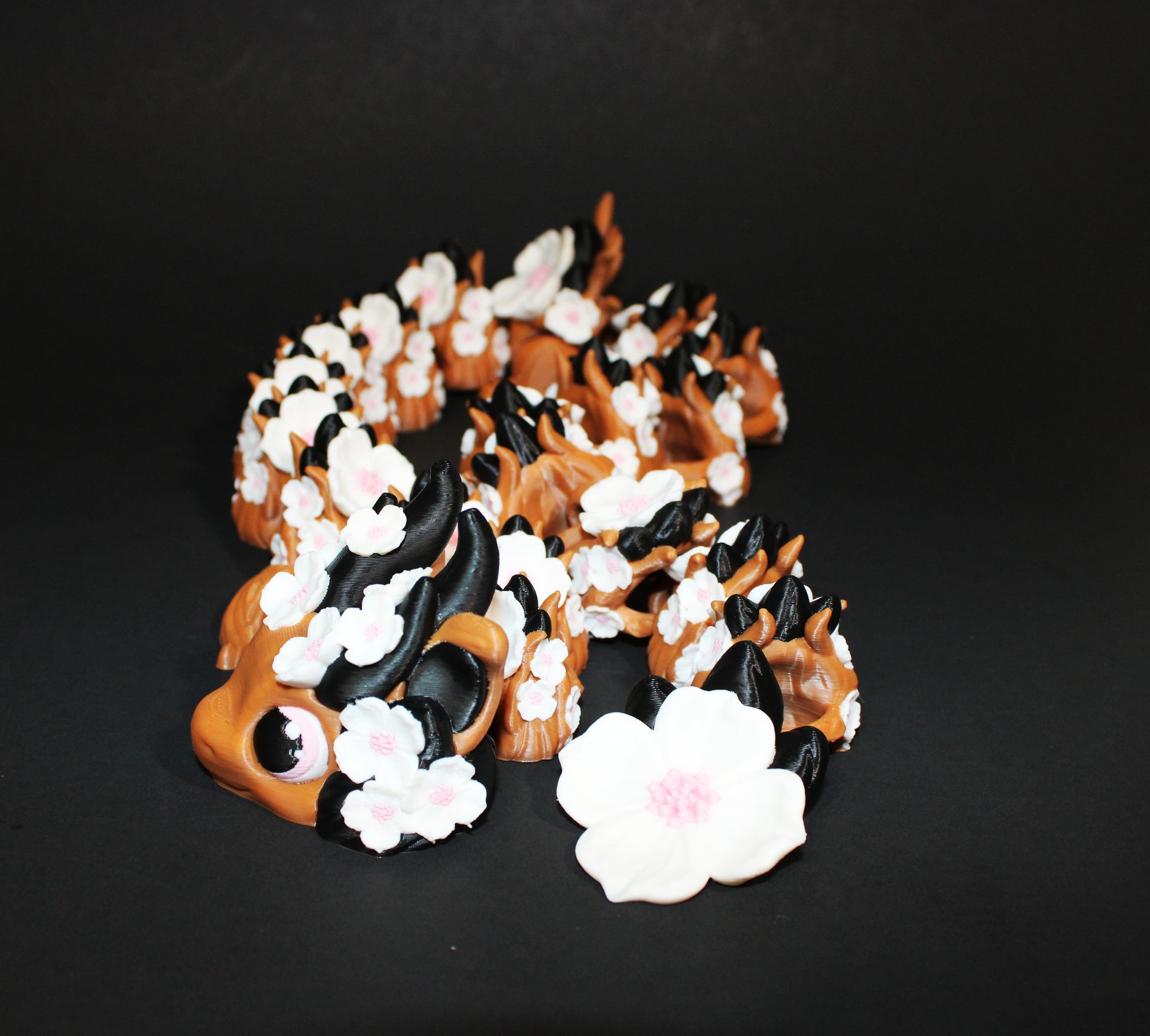 Dogwood Dragon27.5" Long Articulated 3d Printed Figurine - Wonderland 3D Printing 