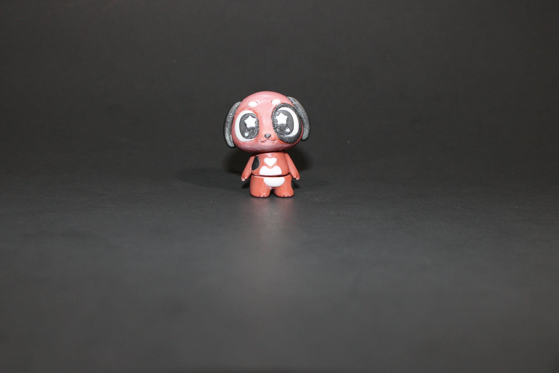 3D-printed Flexi Cute Puppy with Dog Bed 1.75" Tall - Wonderland 3D Printing 