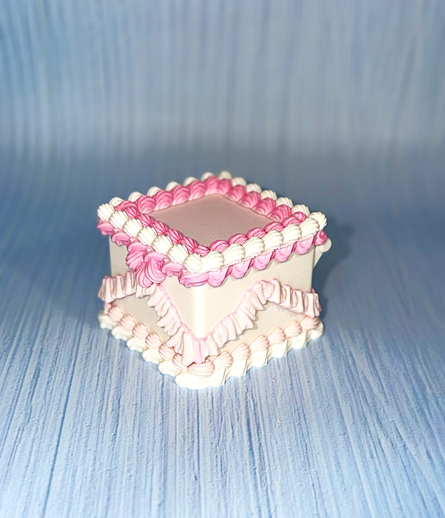 3d Printed Cake Storage Boxes 3" x 3" x 2.75'"t - Wonderland 3D Printing 