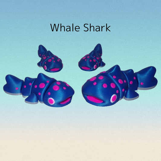 Whale Shark Articulated 3d Printed Figurine