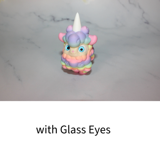 Cotton Candy Sheep or Sheep 3D Printed Articulated Figurine - Wonderland 3D Printing 