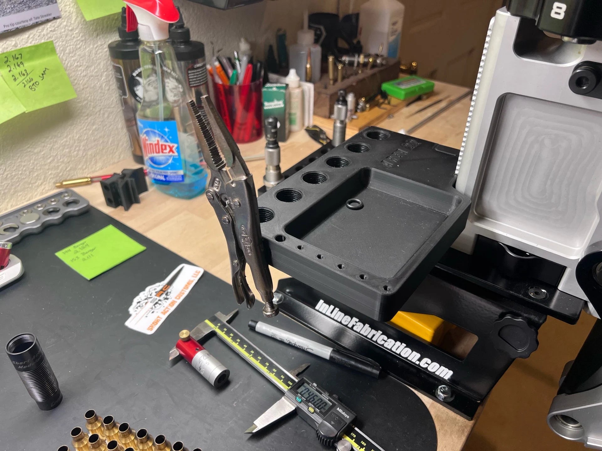 Reloading Press Tray for Area 419 Zero Press with Arca Clamp 3D Printed - Wonderland 3D Printing 