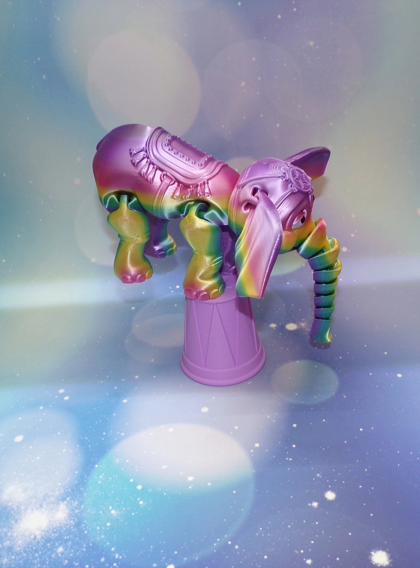 Elephant:3D Printed Circus Elephant - Wonderland 3D Printing 