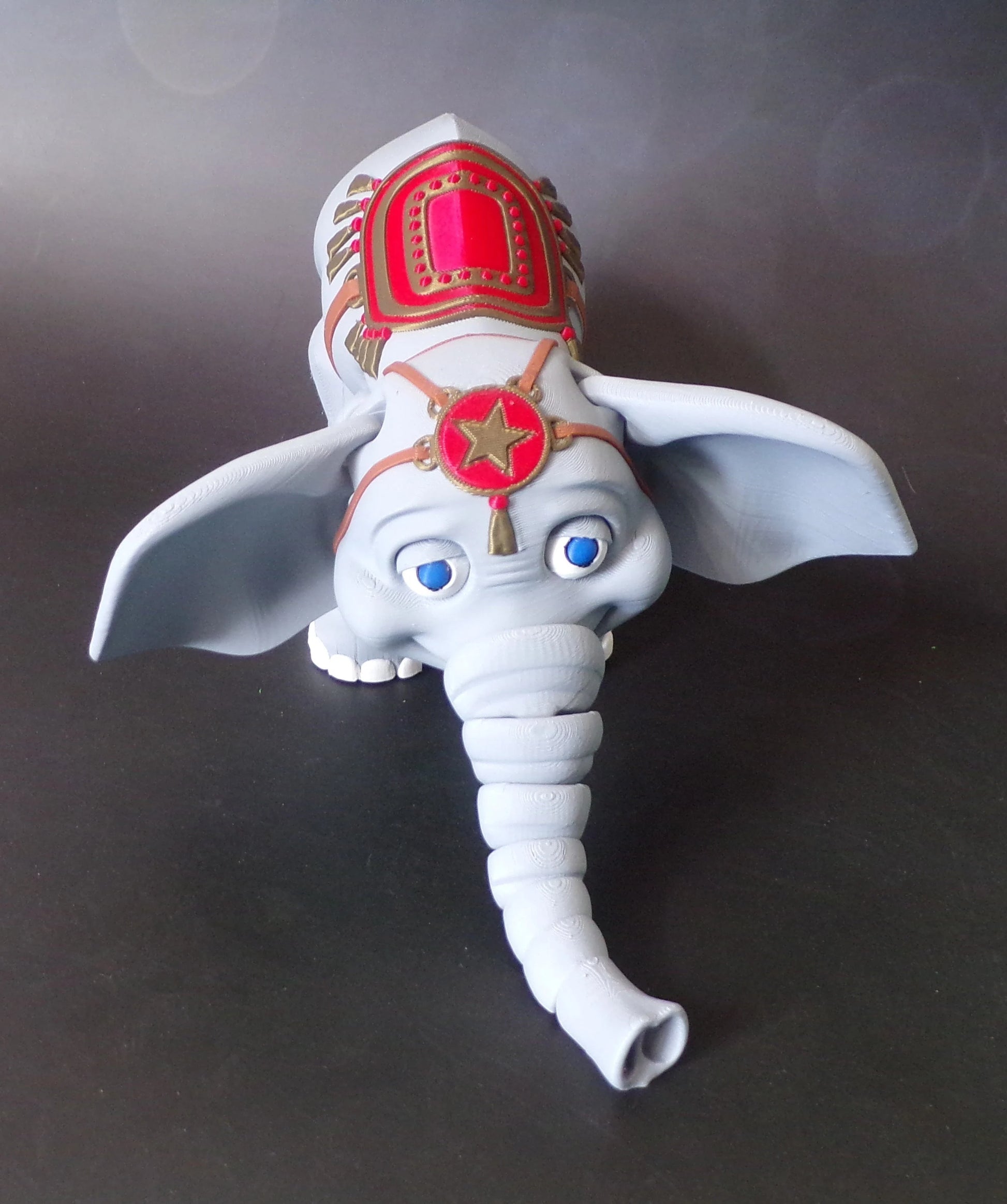 Elephant:3D Printed Circus Elephant - Wonderland 3D Printing 