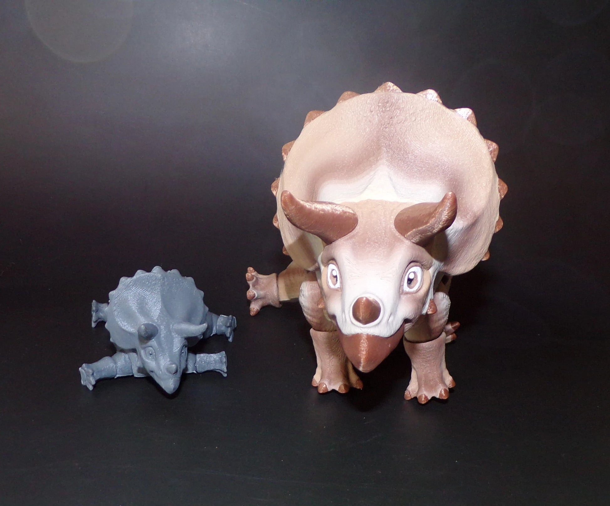 Triceratops: 3D Printed, Articulated - Wonderland 3D Printing 