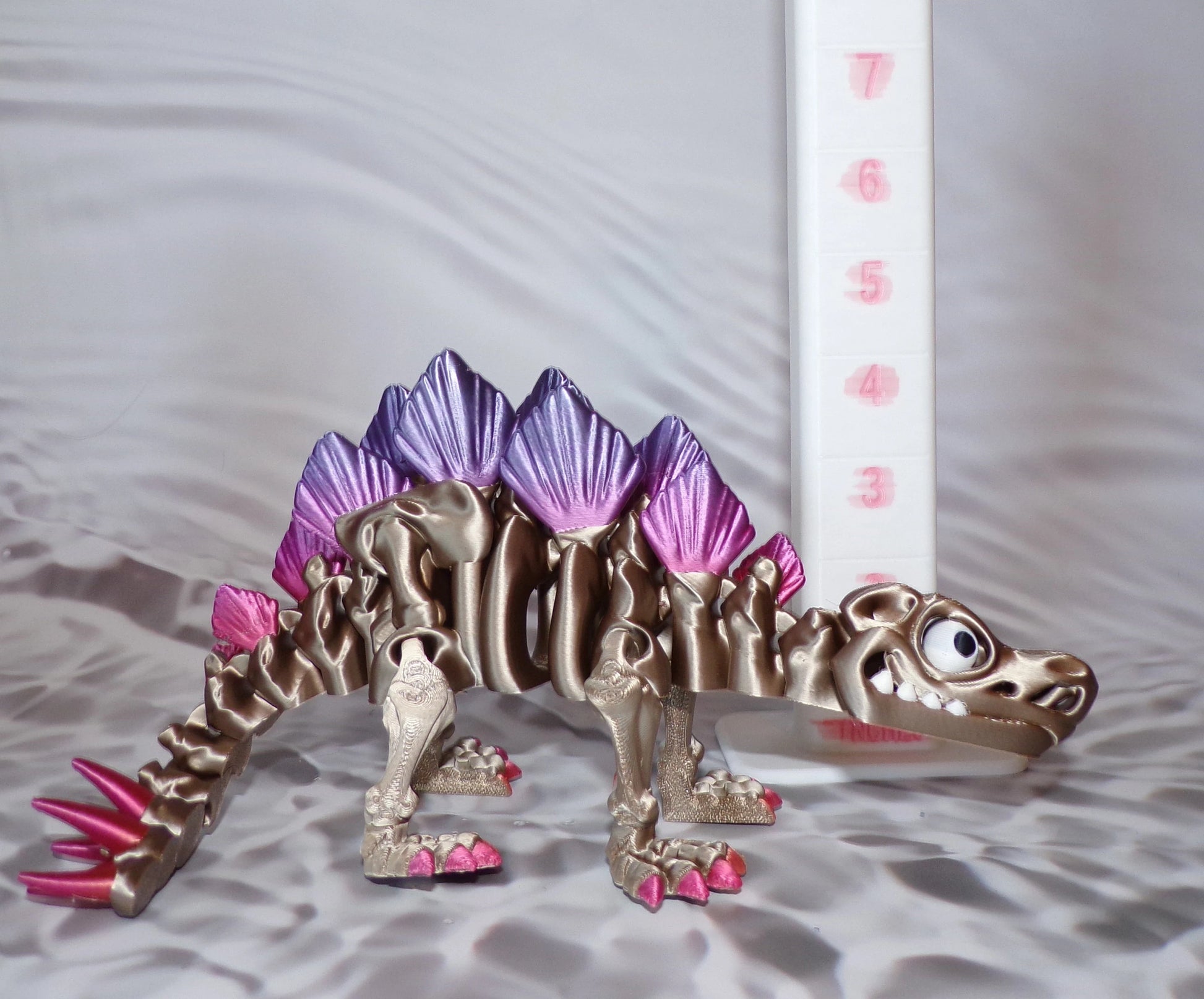 Stegosaurus Skeleton: 3D Printed, Articulated - Wonderland 3D Printing 