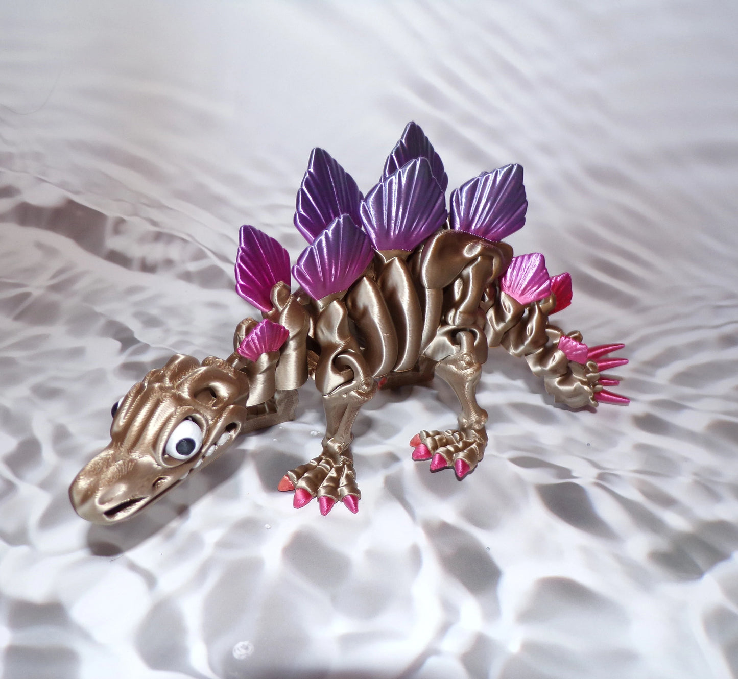 Stegosaurus Skeleton: 3D Printed, Articulated - Wonderland 3D Printing 