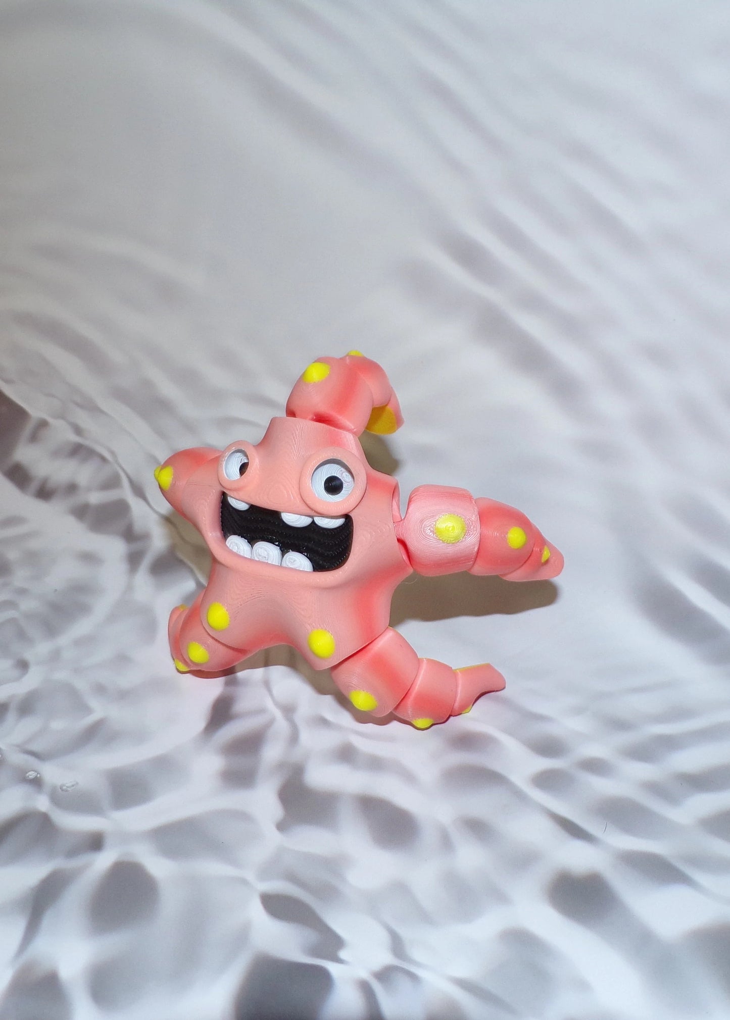 Playful Starfish 3d printed articulated Flexi Fidget Toy