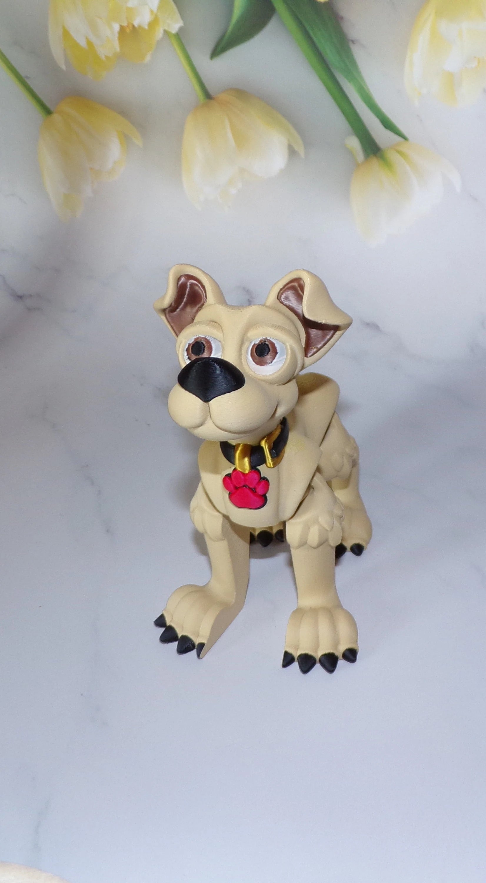 Dog:3D Printed, Articulated Dog - Wonderland 3D Printing 