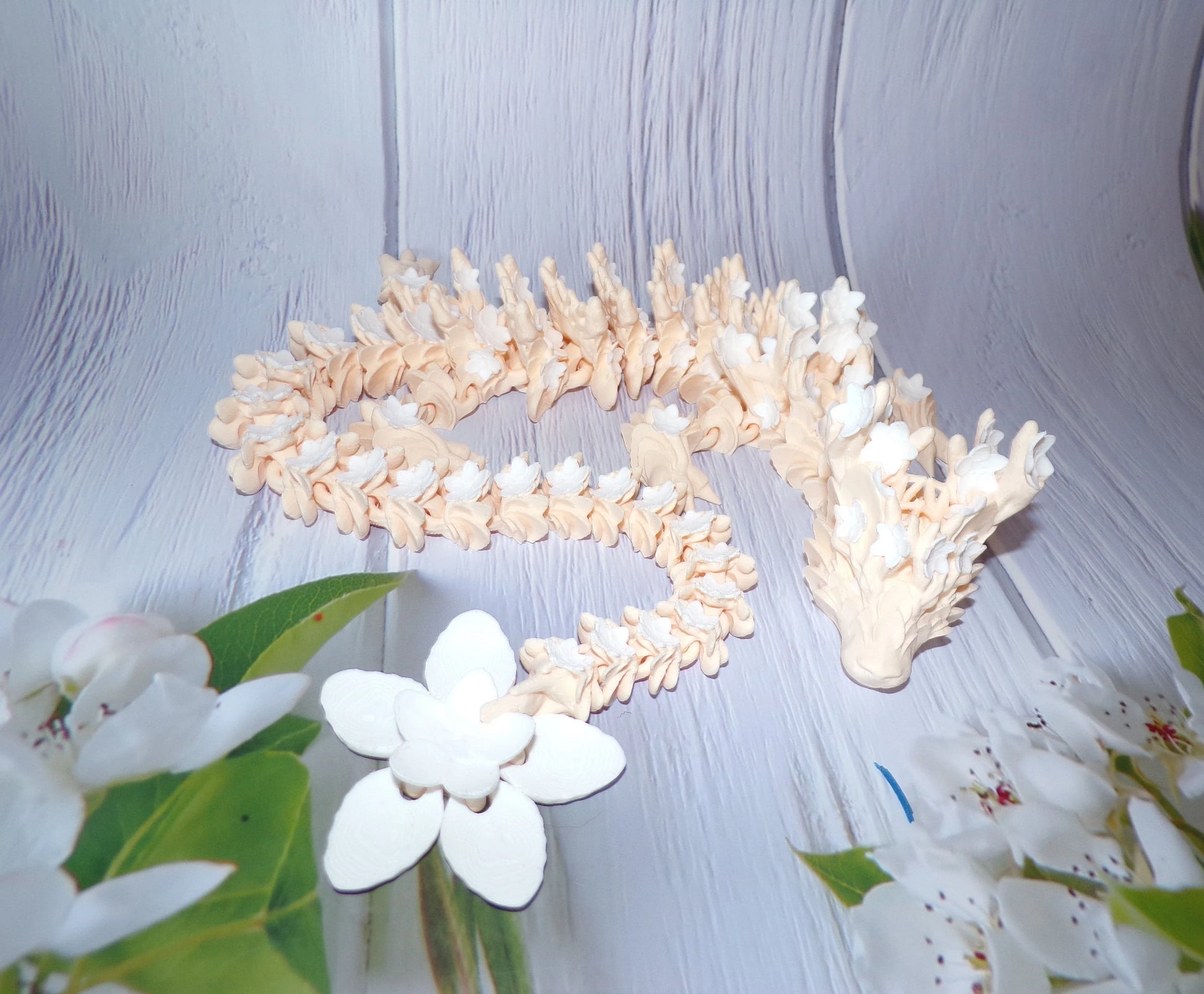 Cherry Blossom Dragon: 3D Printed Articulated - Wonderland 3D Printing 