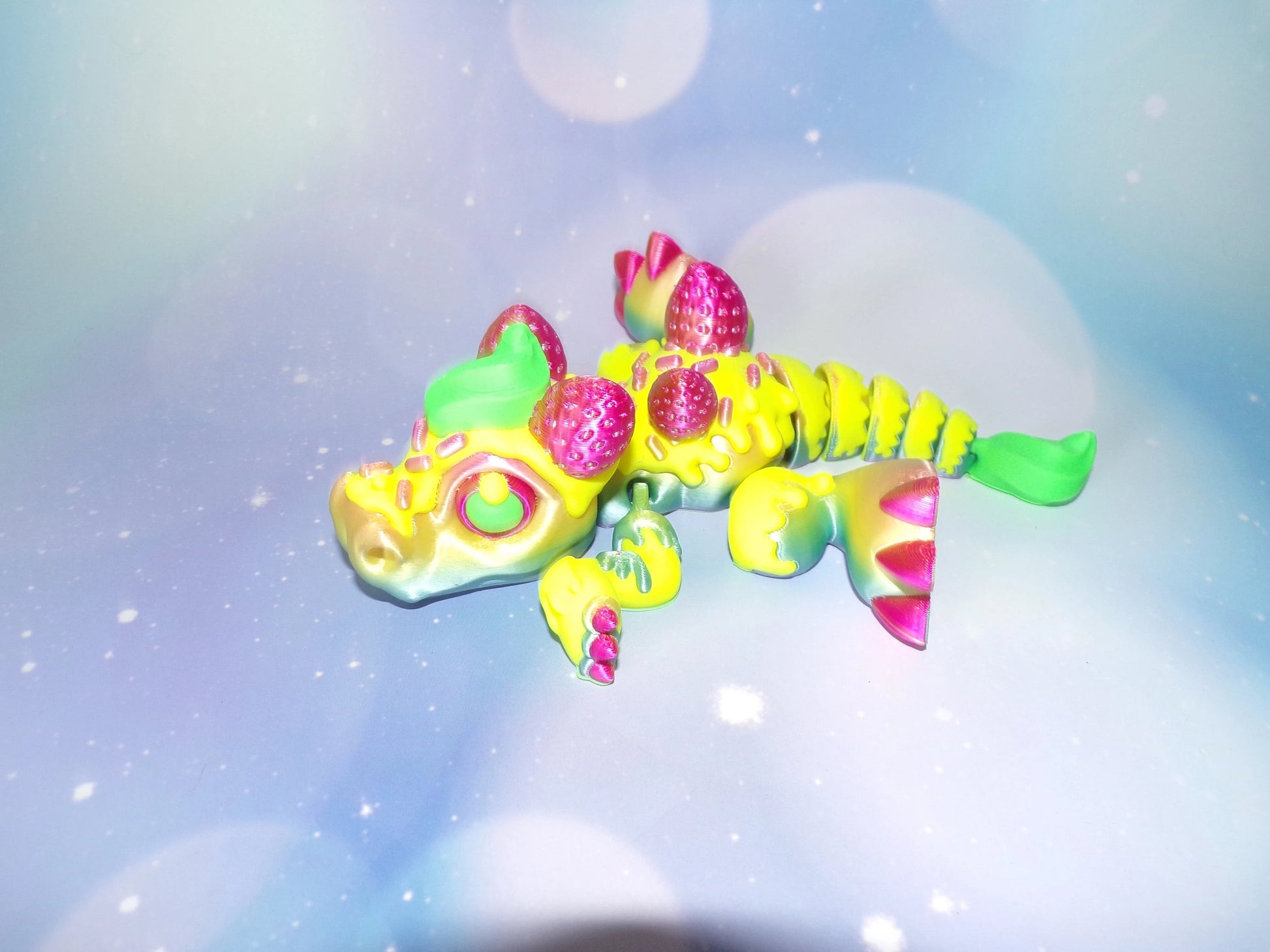 Cupcake Dragon:3D Printed Fully Articulated Cupcake Dragon - Wonderland 3D Printing 