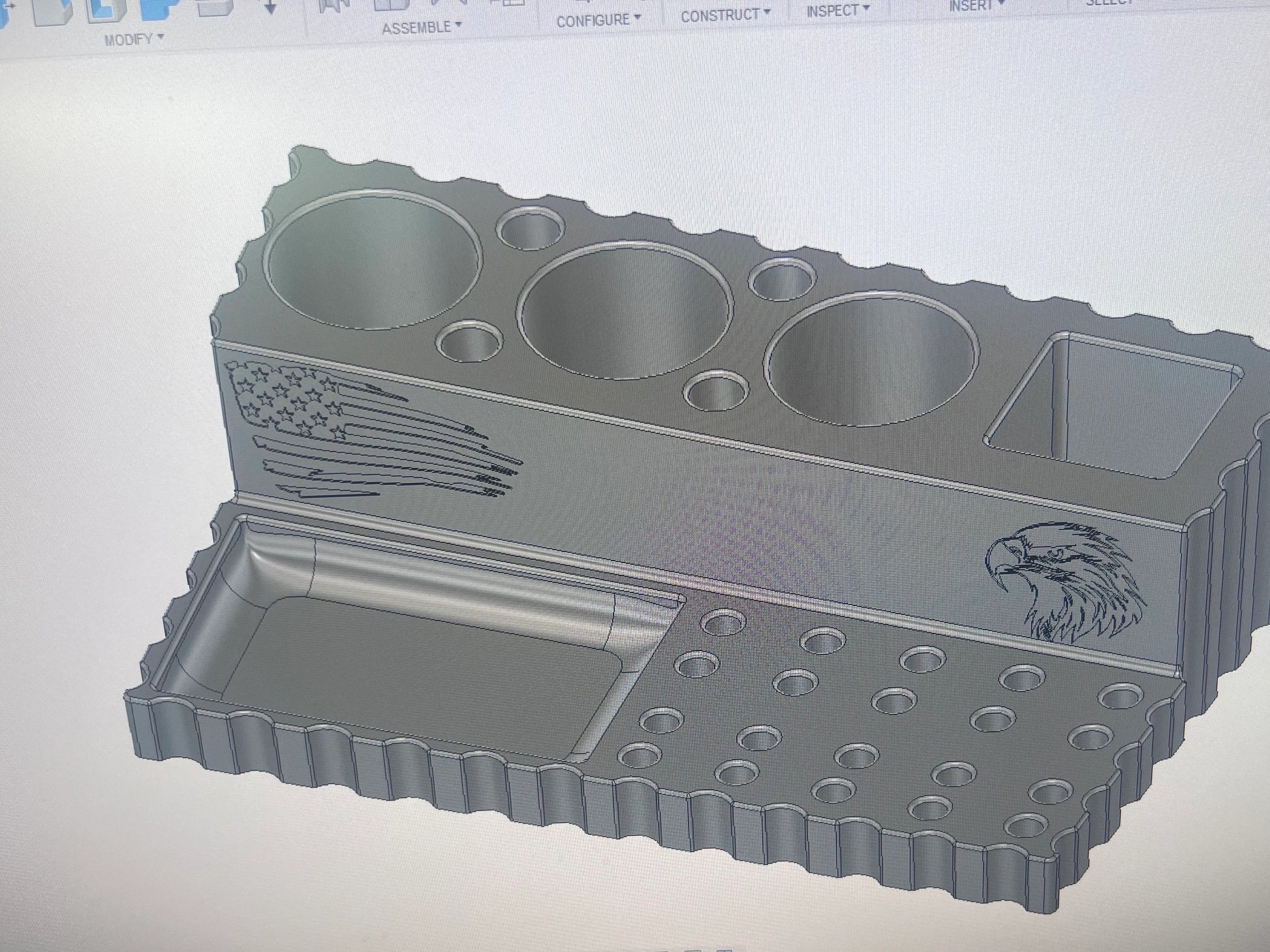 Gun cleaning station tray, Customizable, Organization, Free Shipping - Wonderland 3D Printing 