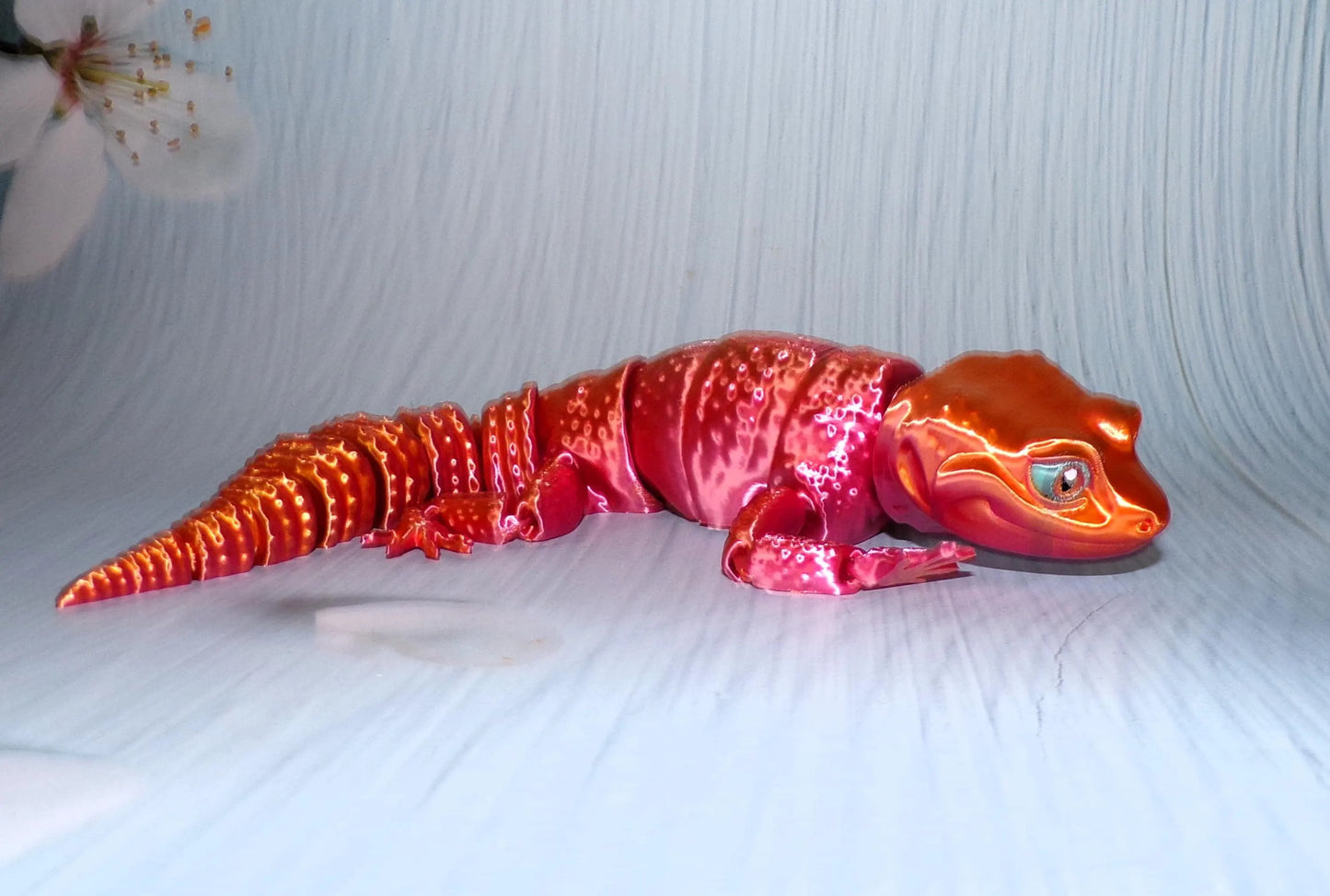 Leo Gecko, Articulated Gecko - Wonderland 3D Printing 