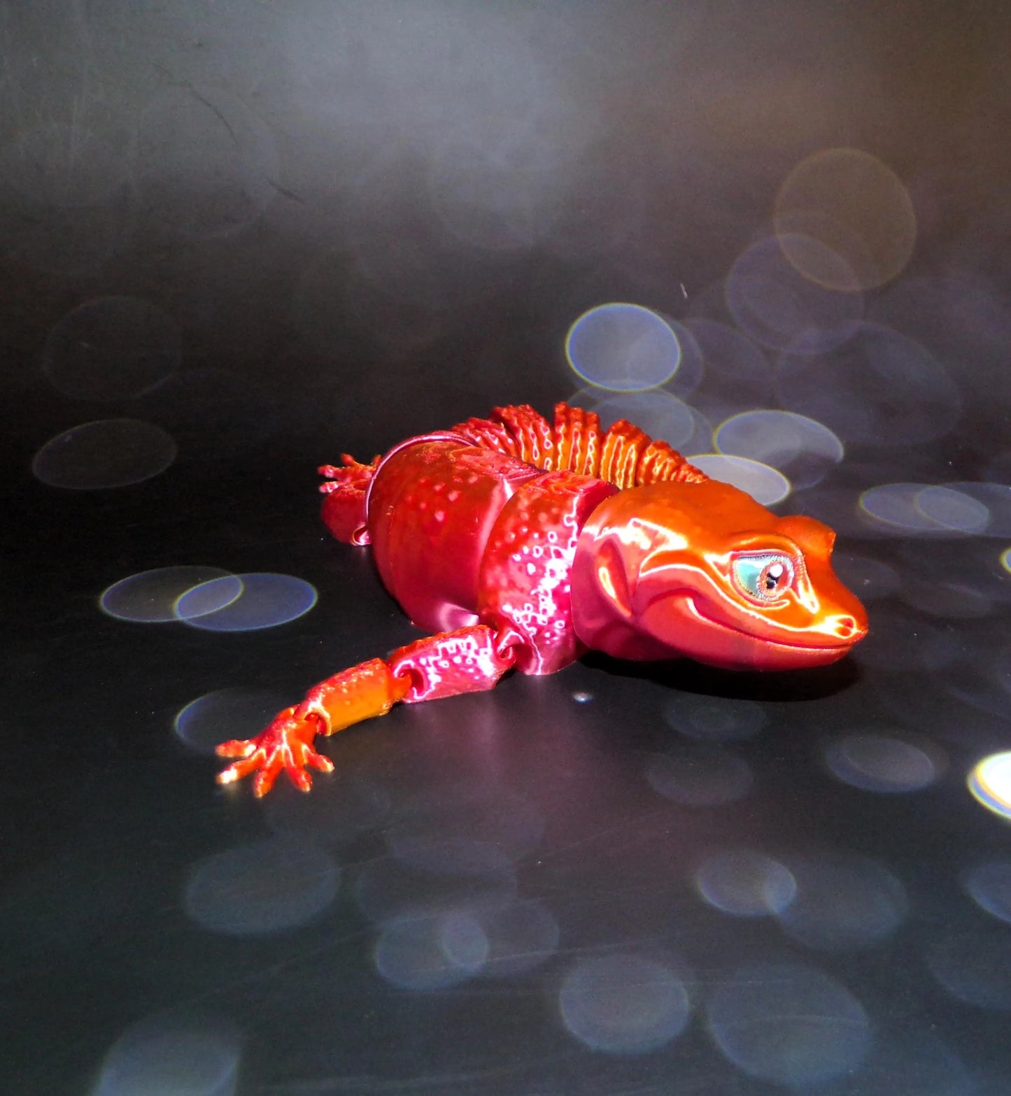 Leo Gecko, Articulated Gecko - Wonderland 3D Printing 