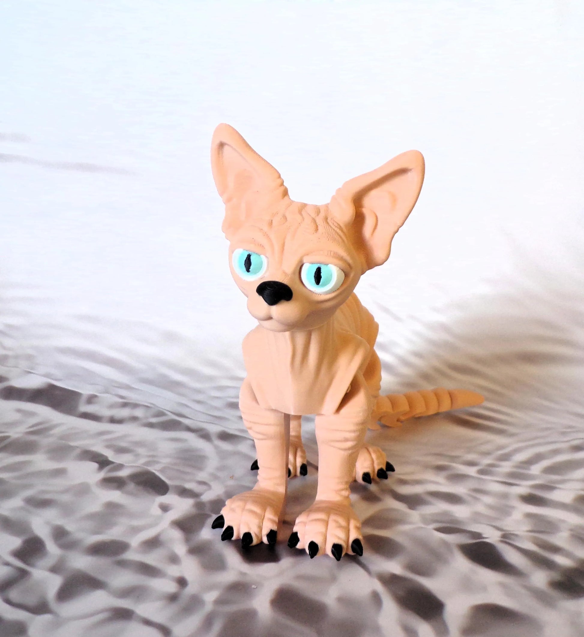 Sphinx Cat 3D Printed Articulated Figurine - Wonderland 3D Printing 