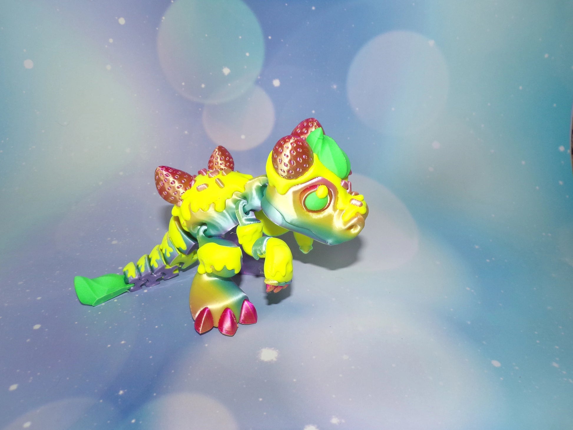 Cupcake Dragon:3D Printed Fully Articulated Cupcake Dragon - Wonderland 3D Printing 