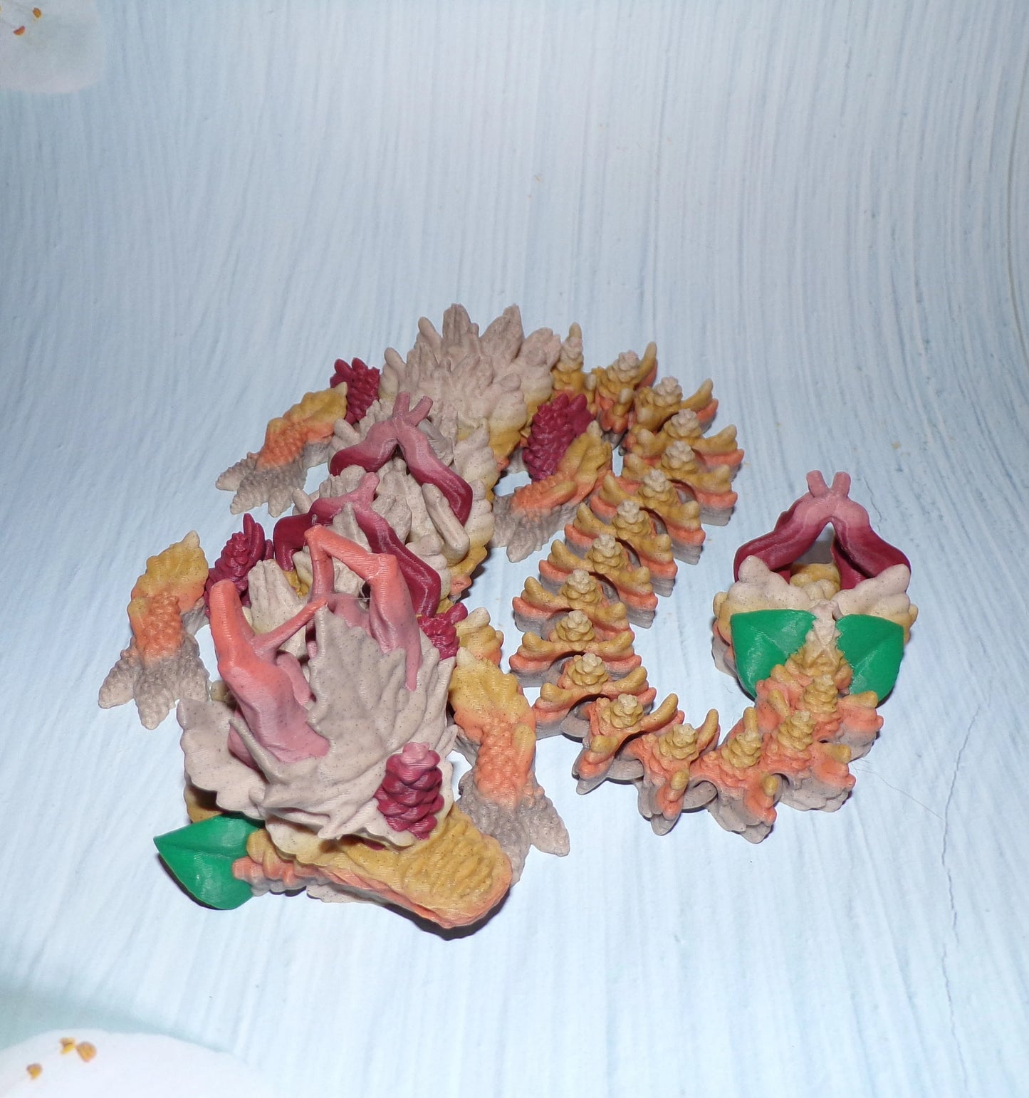 Autum Dragon:3D Printed, Fully Articulated - Wonderland 3D Printing 