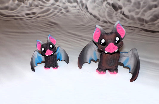 Vampire Bat: 3D Printed Fully Articulated Flexi Fidget - Wonderland 3D Printing 