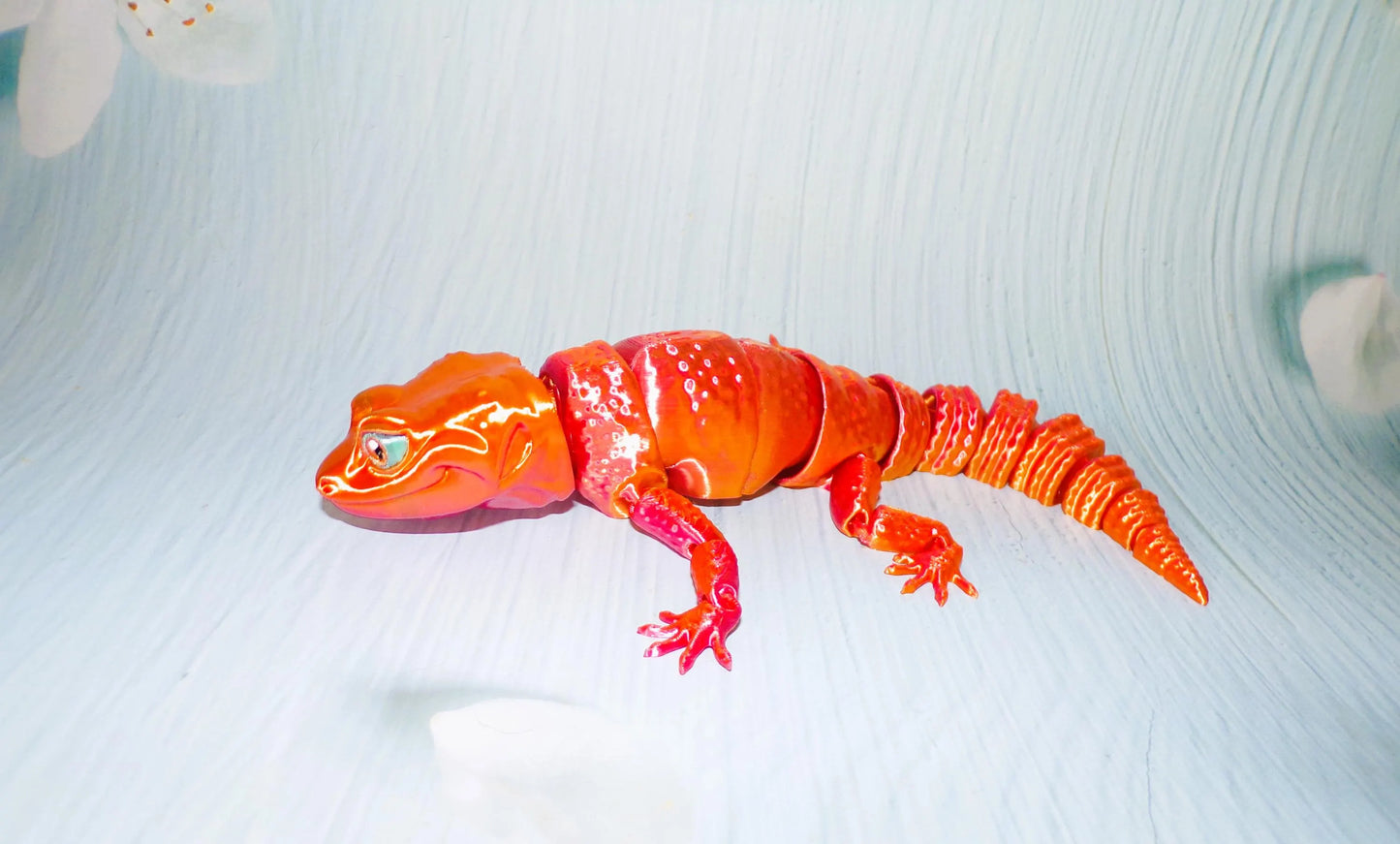 Leo Gecko, Articulated Gecko - Wonderland 3D Printing 