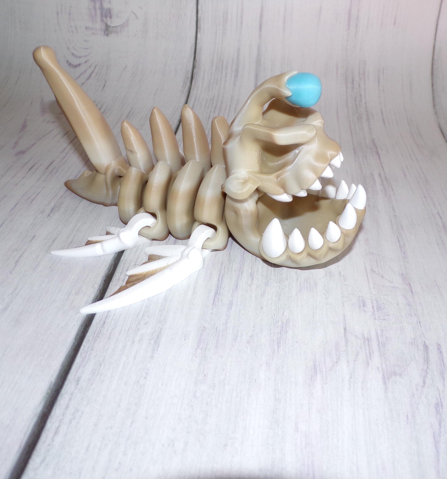 Angler Fish-3D Printed Articulated Figurine - Wonderland 3D Printing 