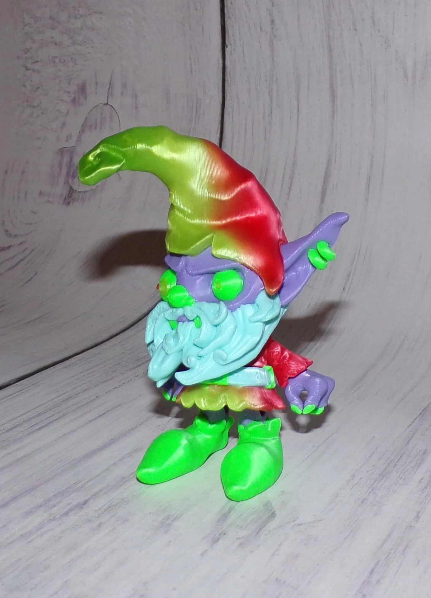 Creepy Gnome 3d printed Articulated Figurine - Wonderland 3D Printing 