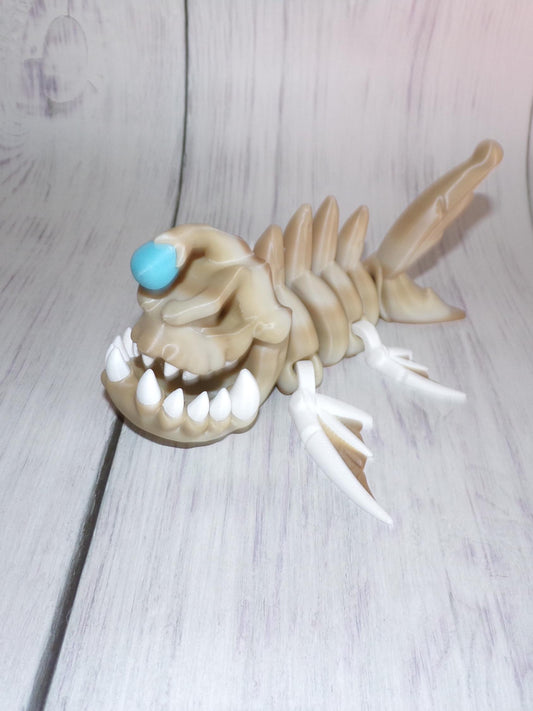 Angler Fish-3D Printed Articulated Figurine - Wonderland 3D Printing 