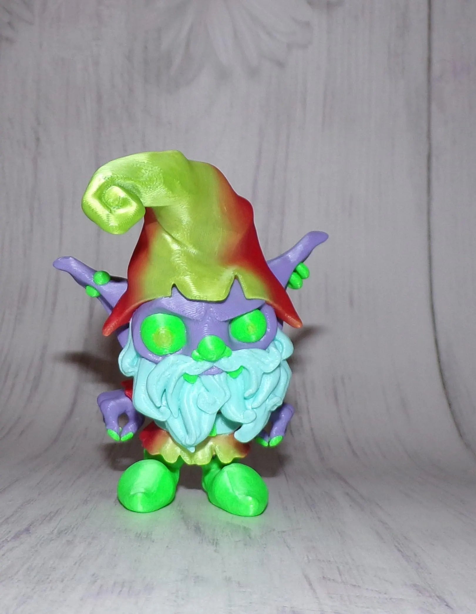 Creepy Gnome 3d printed Articulated Figurine - Wonderland 3D Printing 