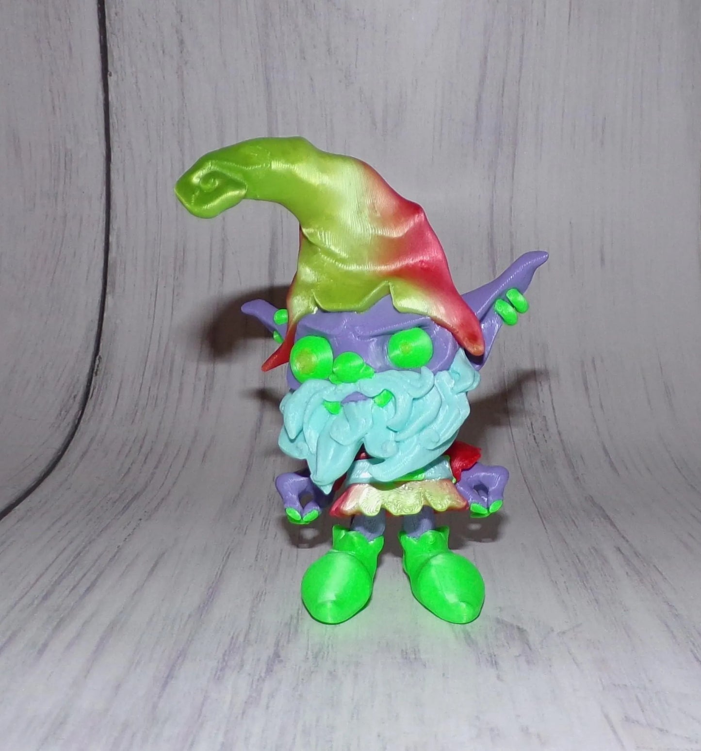 Creepy Gnome 3d printed Articulated Figurine - Wonderland 3D Printing 