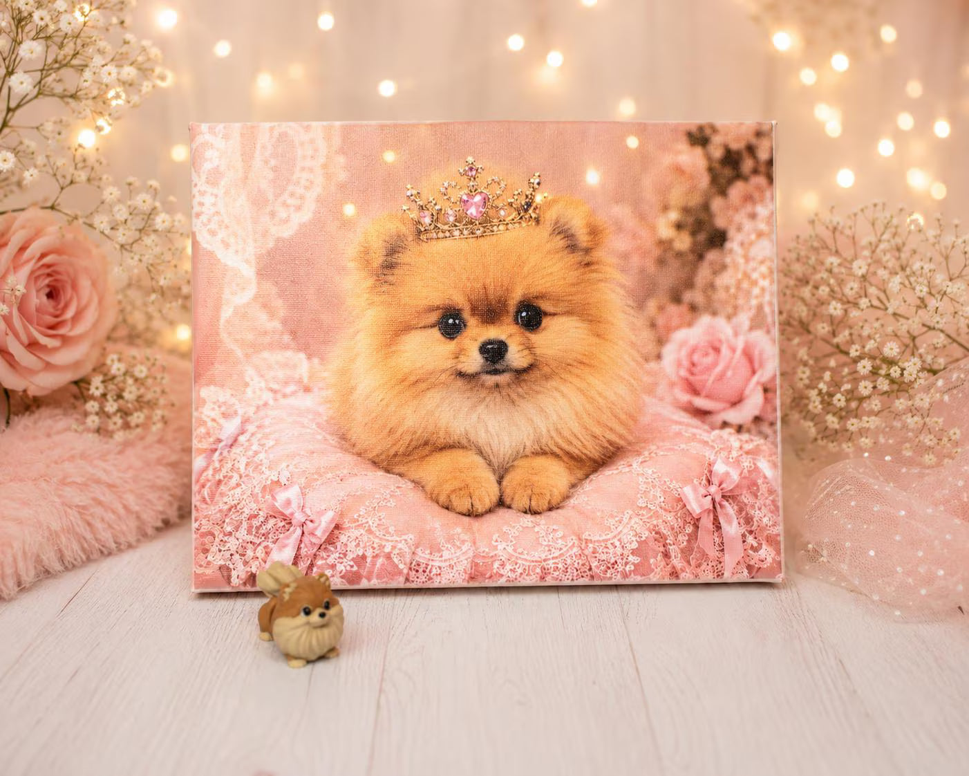 Personalized Pet Photo Canvas 4x6, 8x10 or 11x14, Raised UV Resin Print Options, Custom Picture Gift- Memorial Canvas Art - Wonderland 3D Printing 
