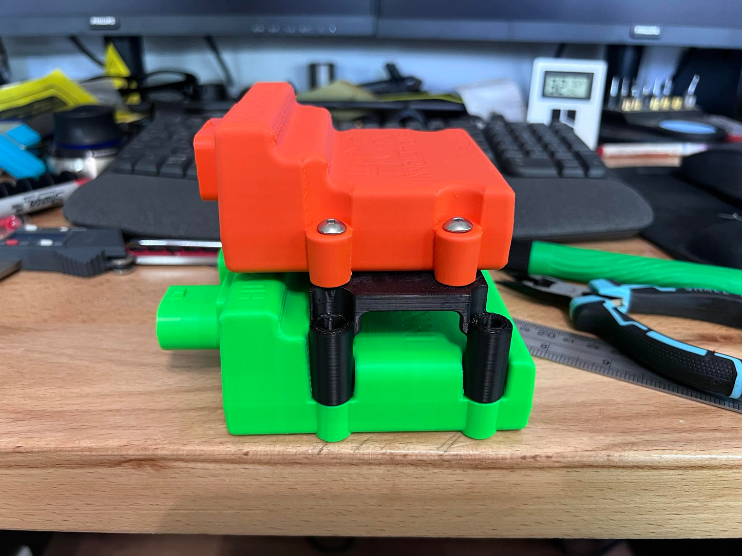 Holley EGT Module to injector driver piggyback bracket - Wonderland 3D Printing 