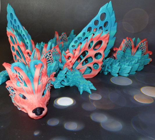 Wolf Dragon: 3D Printed Articulated - Wonderland 3D Printing 