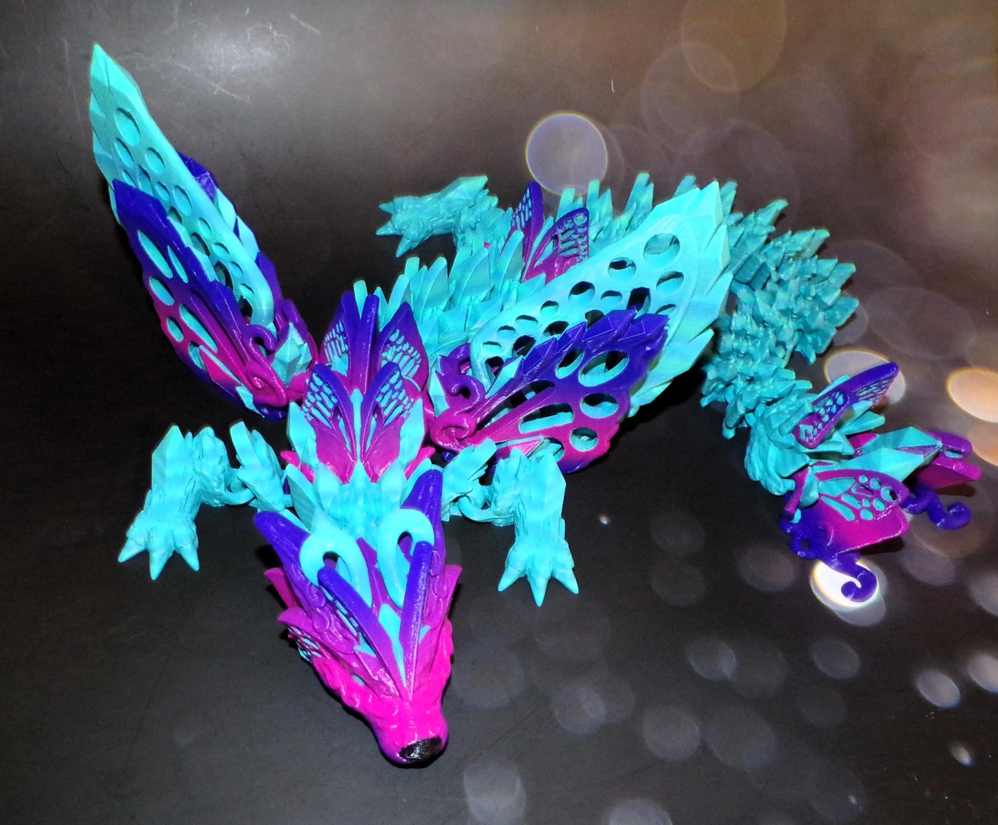 Wolf Dragon: 3D Printed Articulated - Wonderland 3D Printing 