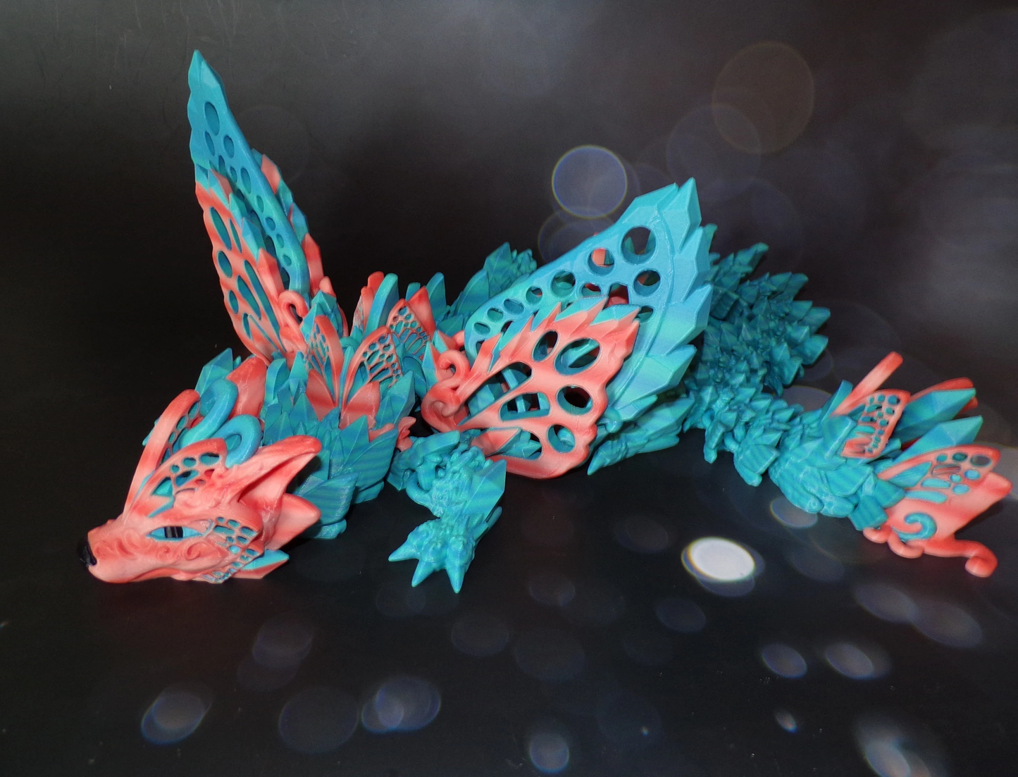 Wolf Dragon: 3D Printed Articulated - Wonderland 3D Printing 