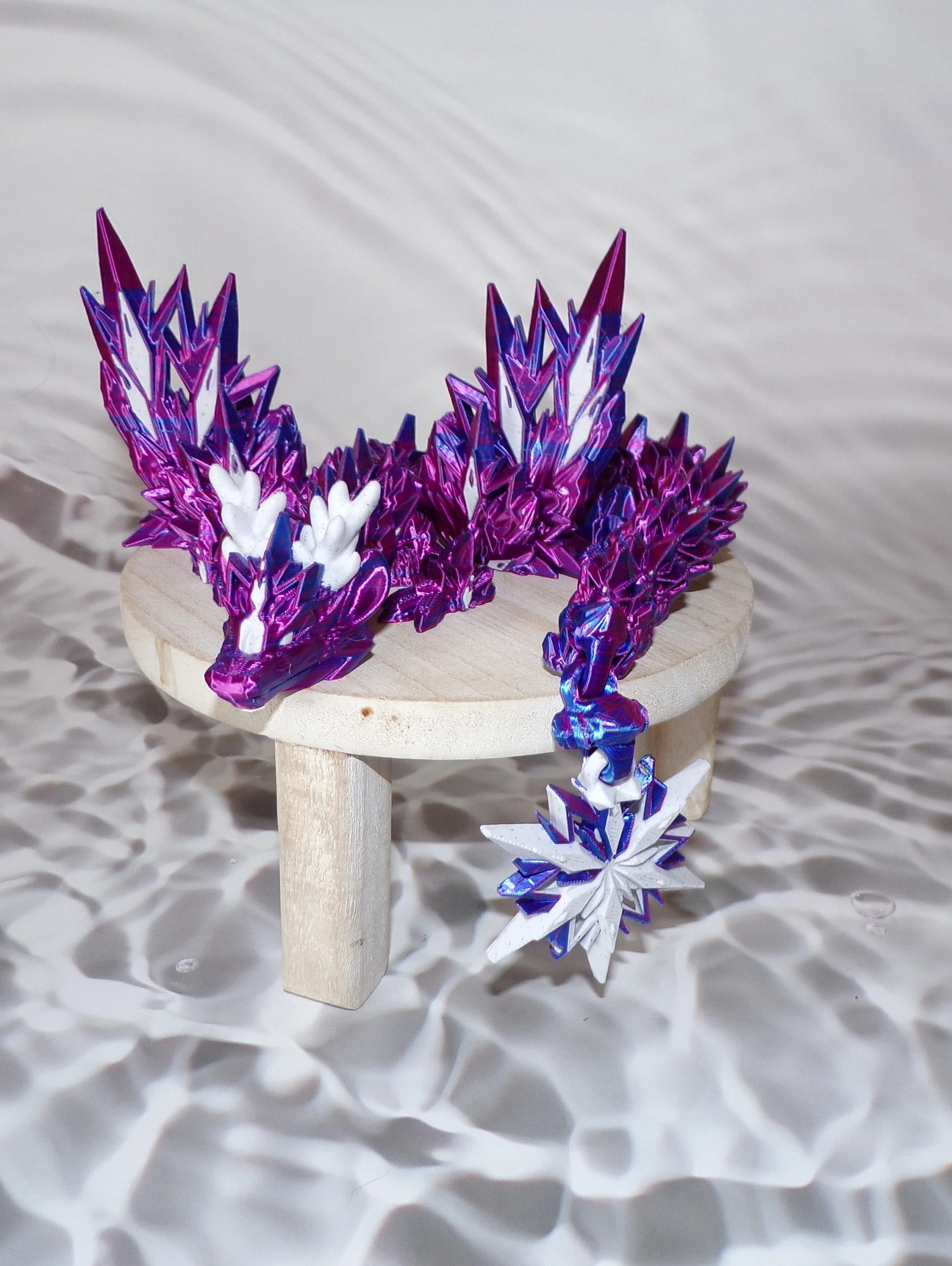 Winter Dragon: 3D Printed Articulated - Wonderland 3D Printing 