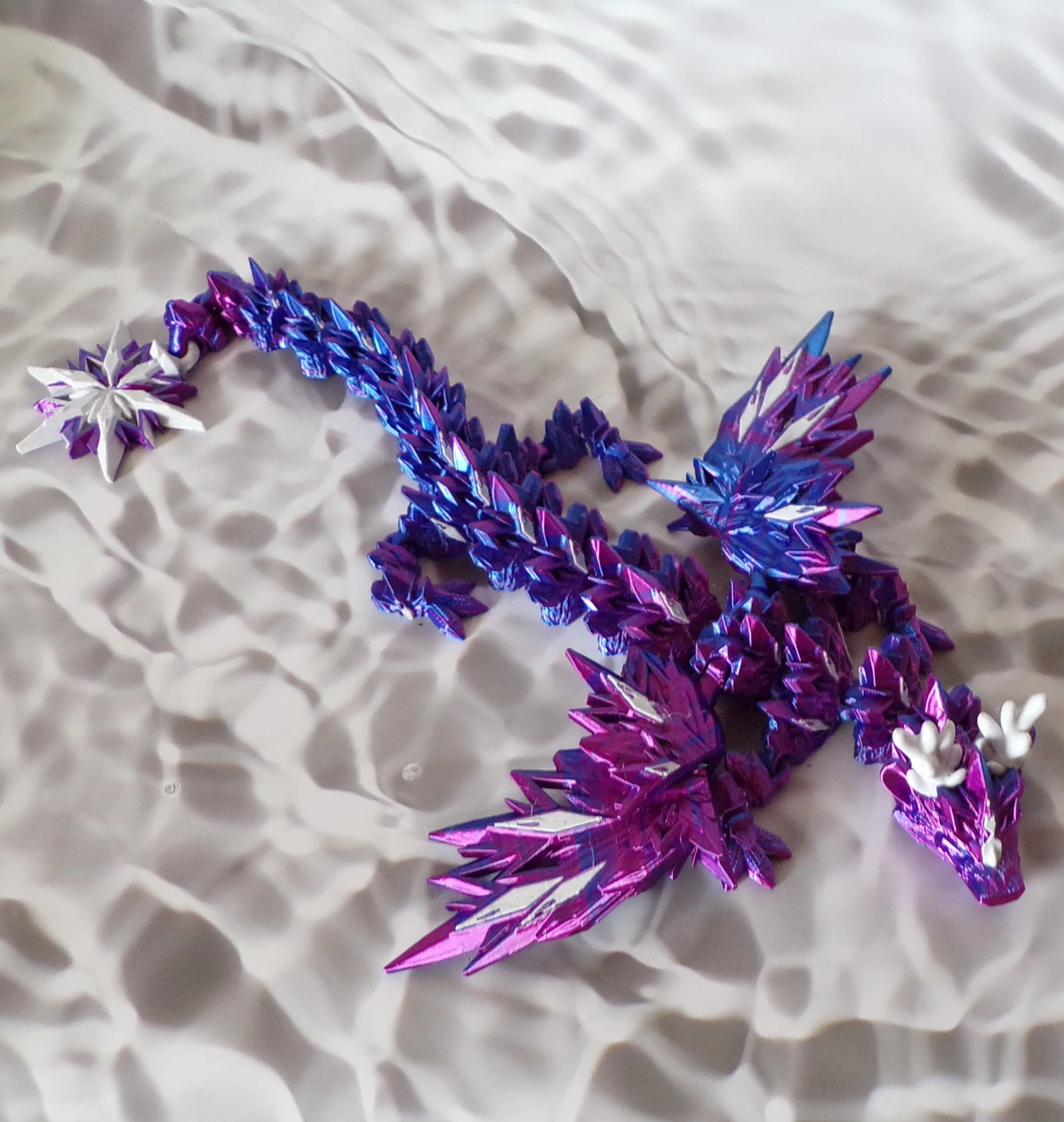 Winter Dragon: 3D Printed Articulated - Wonderland 3D Printing 