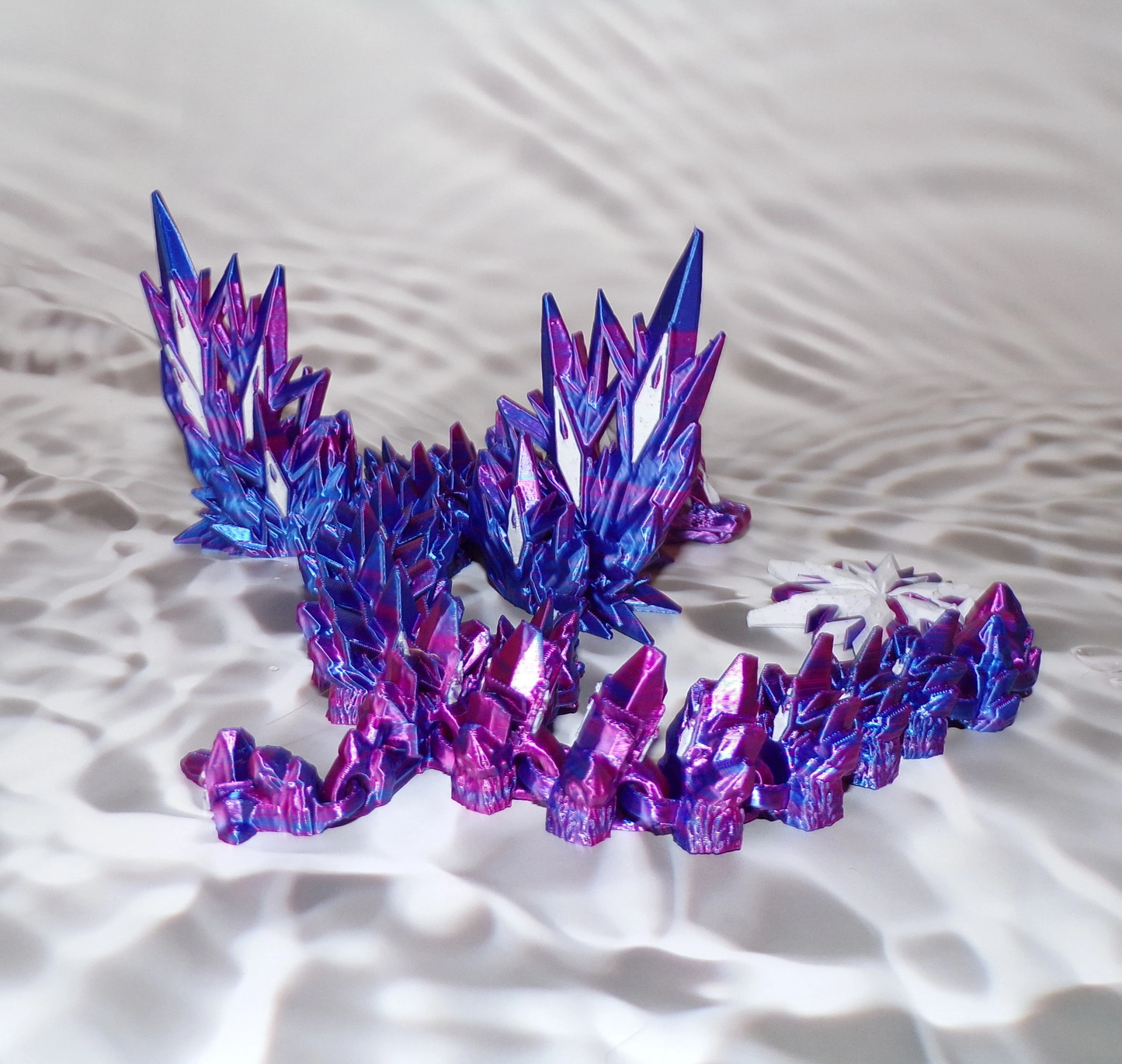 Winter Dragon: 3D Printed Articulated - Wonderland 3D Printing 