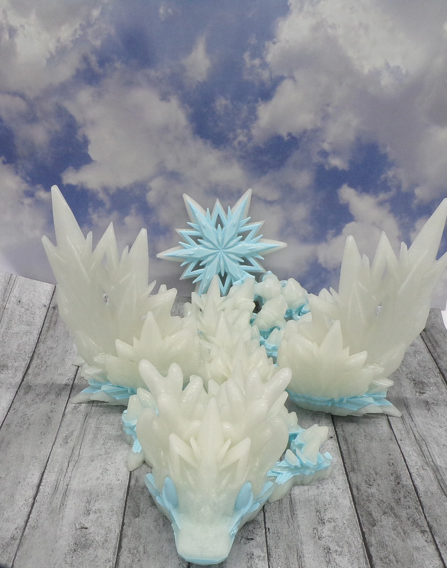 Winter Dragon: 3D Printed Articulated - Wonderland 3D Printing 