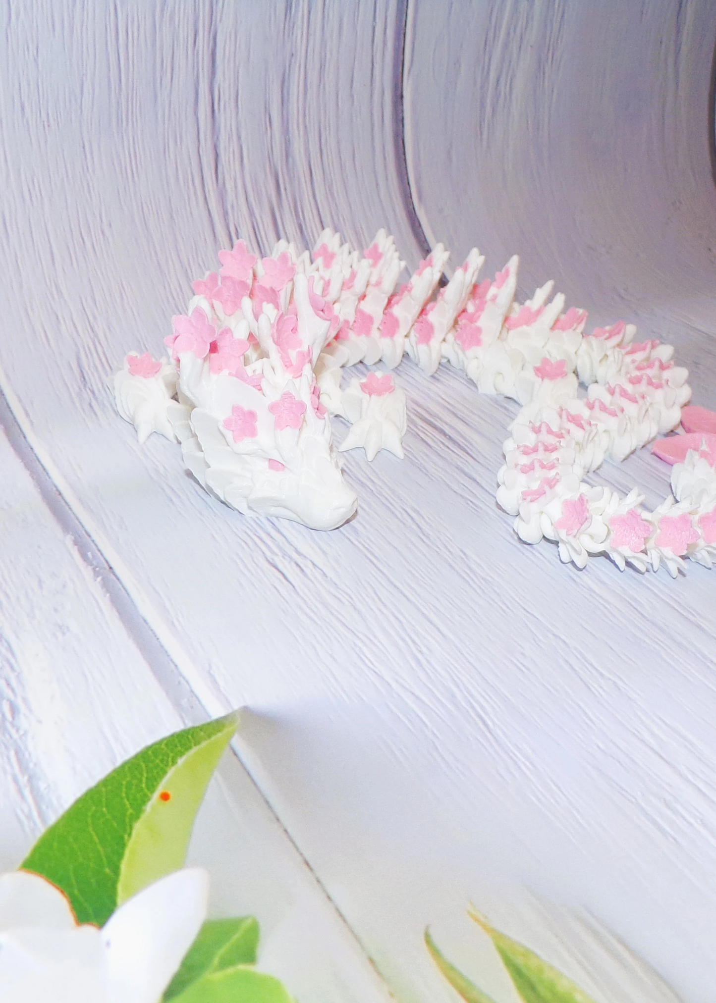 Cherry Blossom Dragon: 3D Printed Articulated - Wonderland 3D Printing 