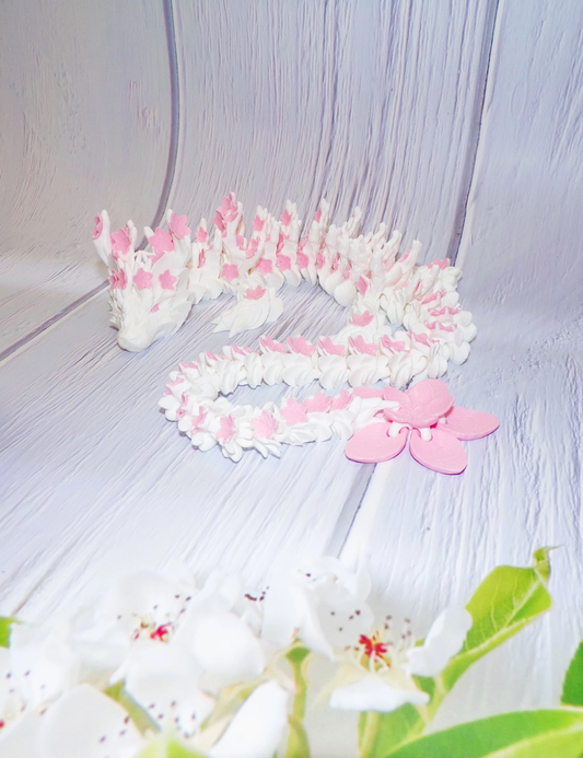 Cherry Blossom Dragon: 3D Printed Articulated - Wonderland 3D Printing 