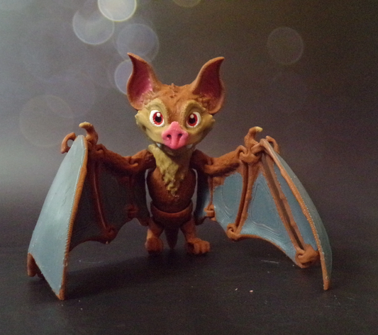 Bat: 3D Printed Articulated - Wonderland 3D Printing 